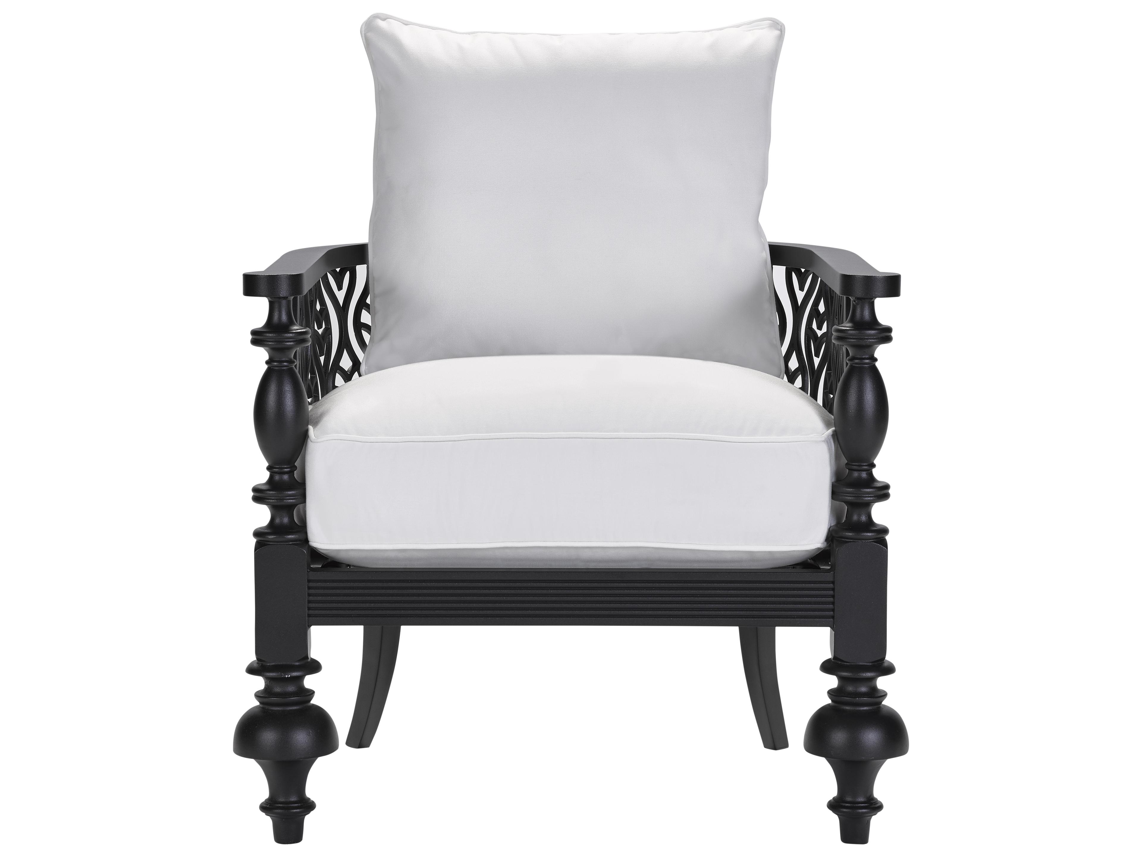 Lane Venture Hemingway Plantation Black Truffle Cast Aluminum Accent Chair