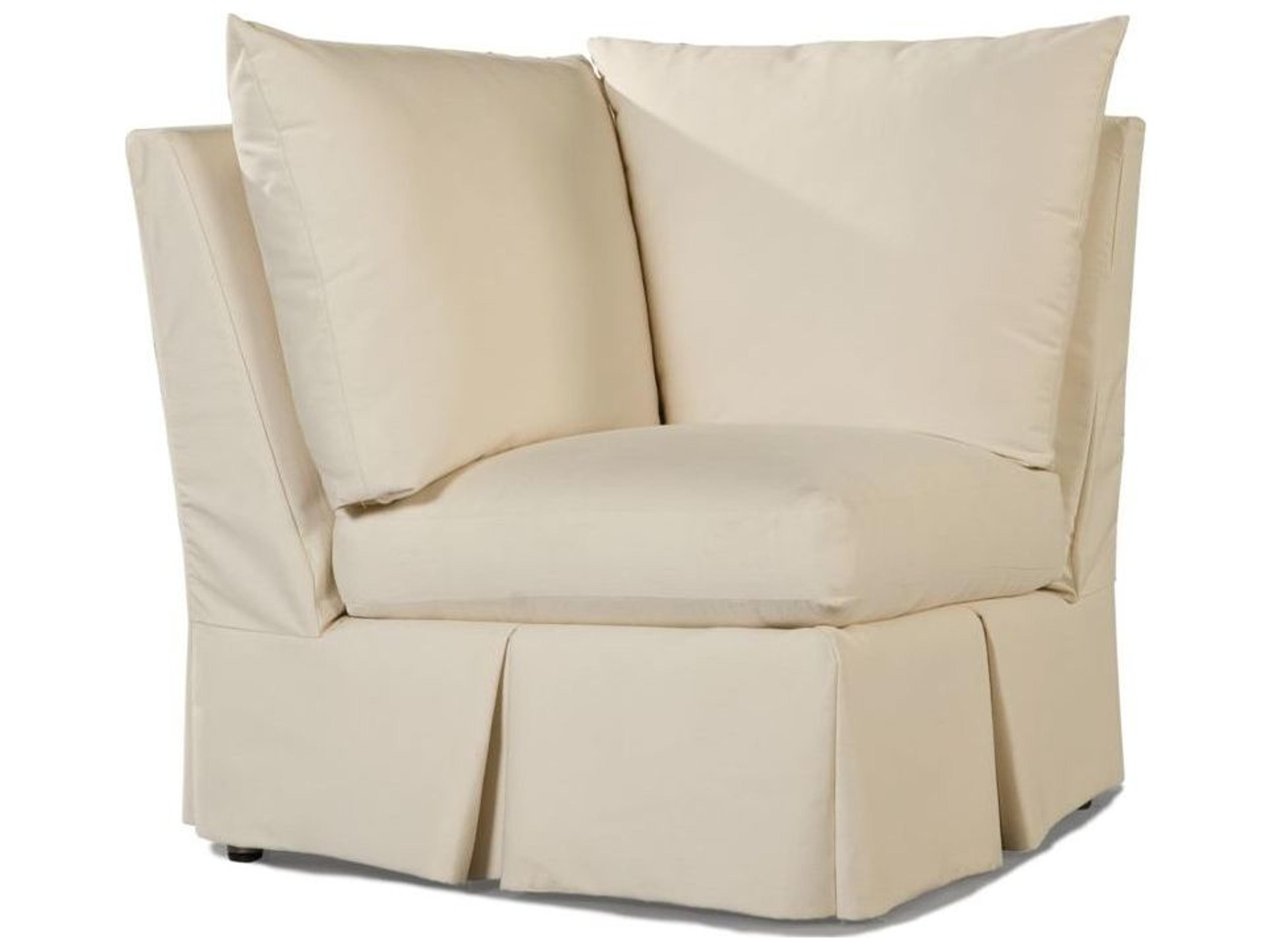 Lane Venture Elena Fabric Cushion Corner Outdoor Patio Lounge Chair