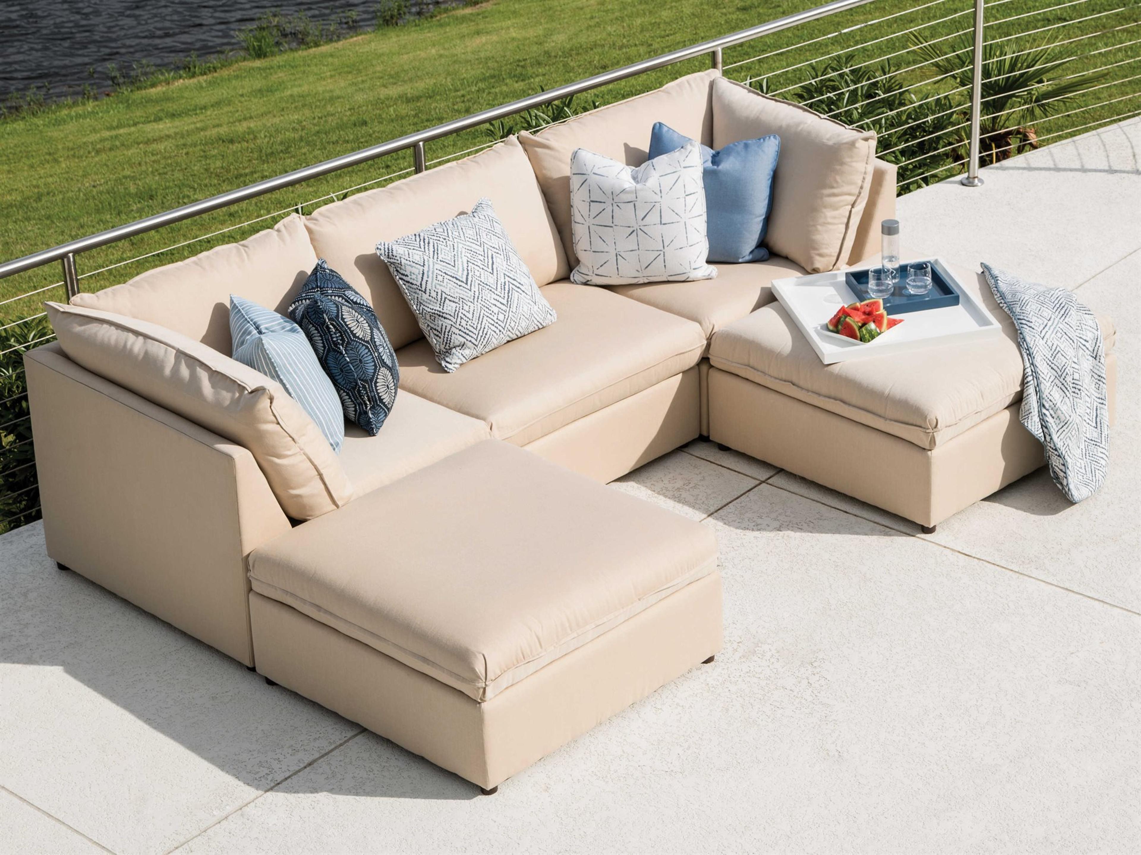 Colson Fabric Sectional Outdoor Lounge Set
