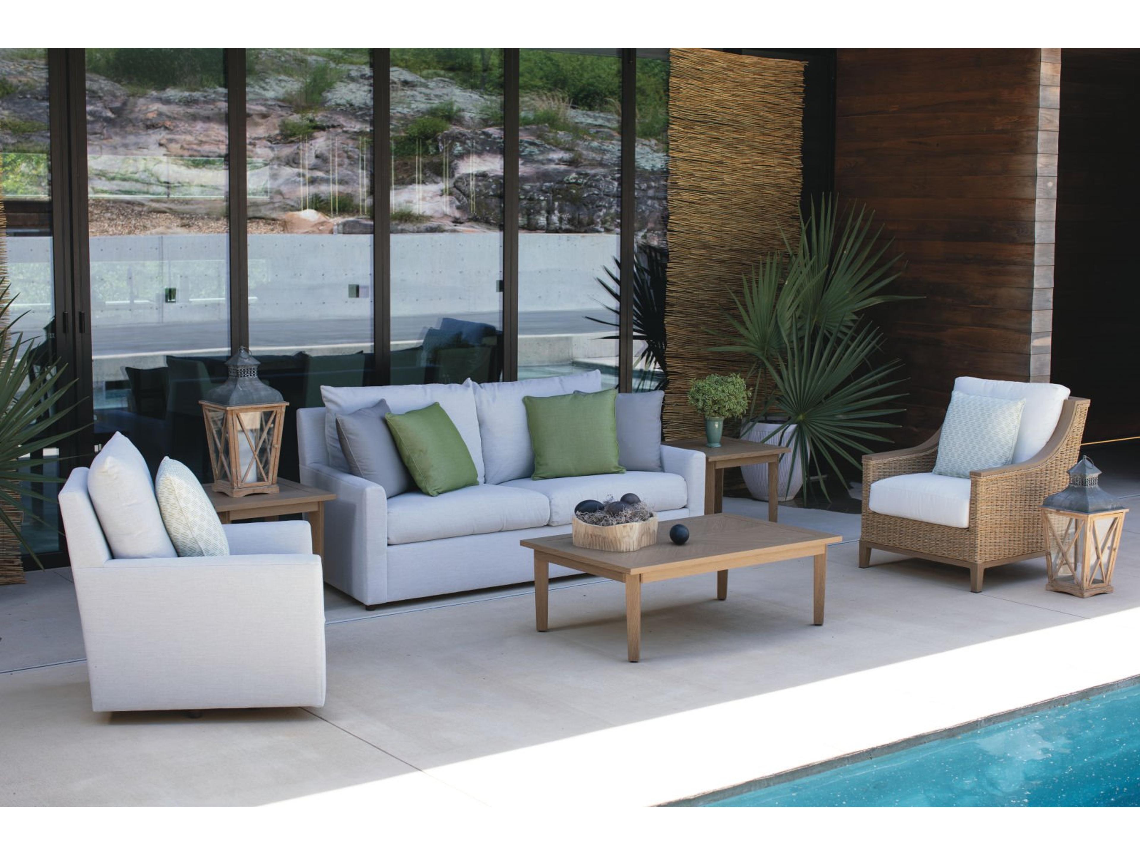 Hemmingway Loggia Honey Wicker Lounge Set