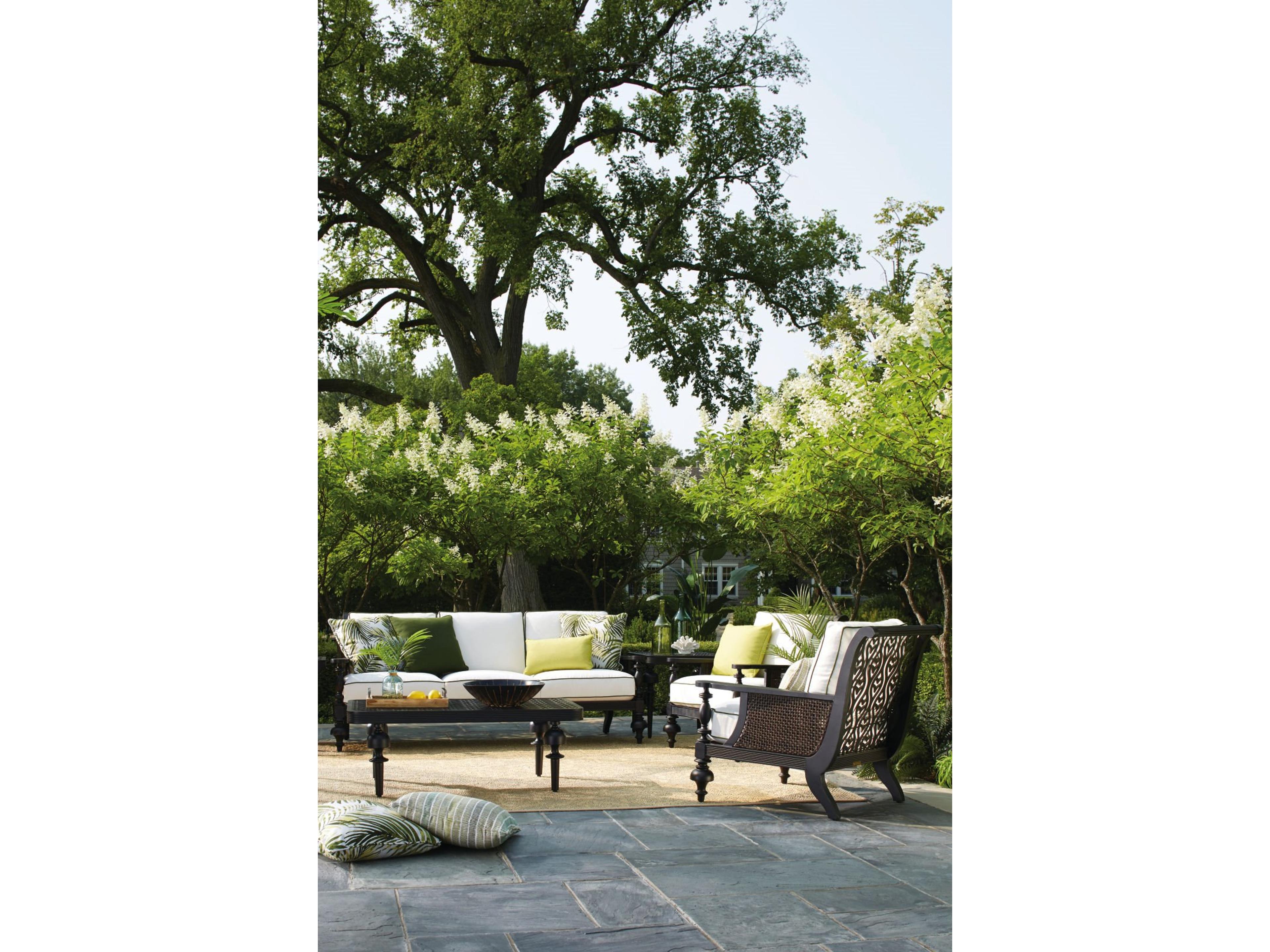 Hemingway Plantation Black Truffle Cast Aluminum Lounge Set