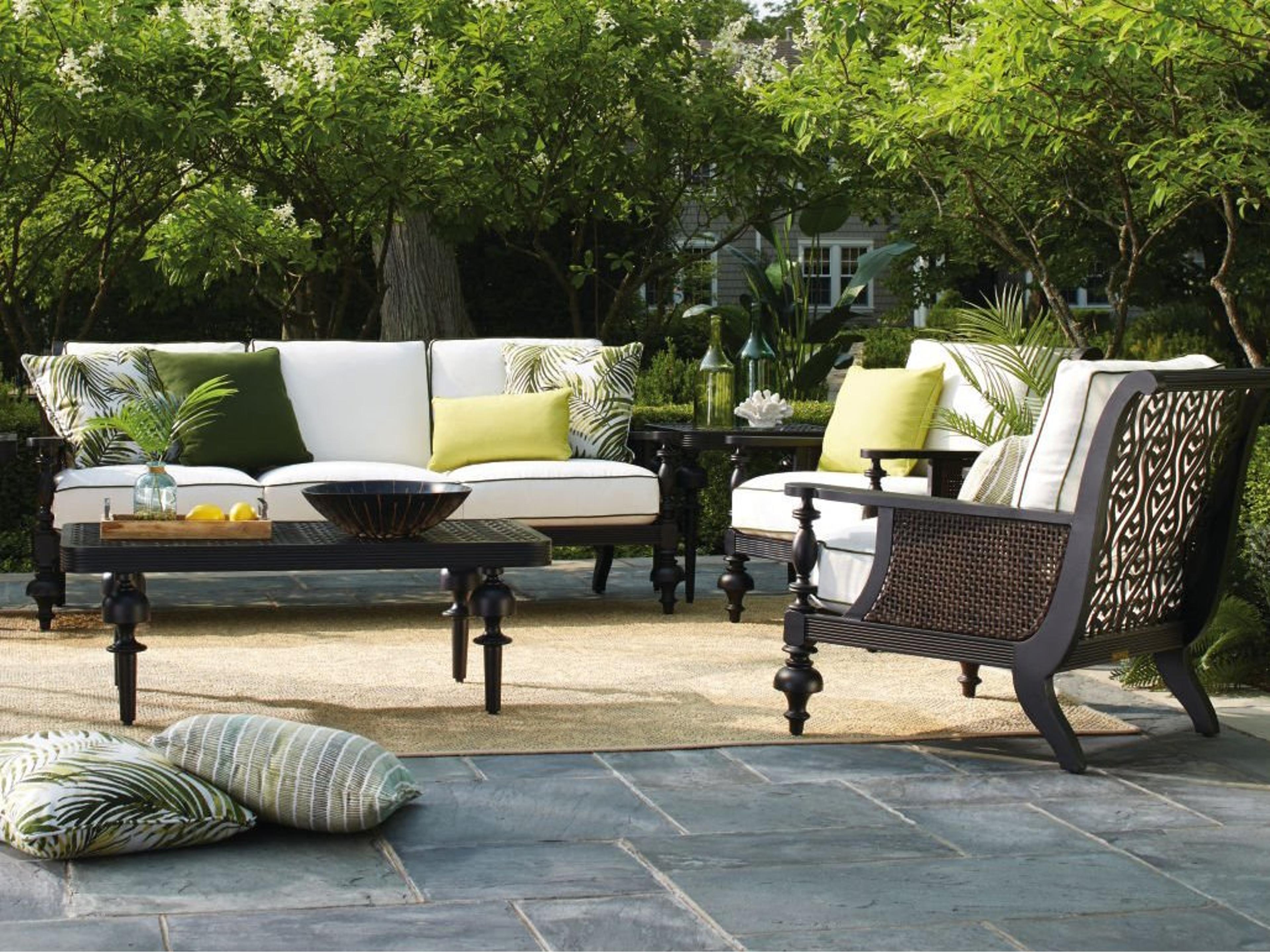 Hemingway Plantation Black Truffle Cast Aluminum Lounge Set