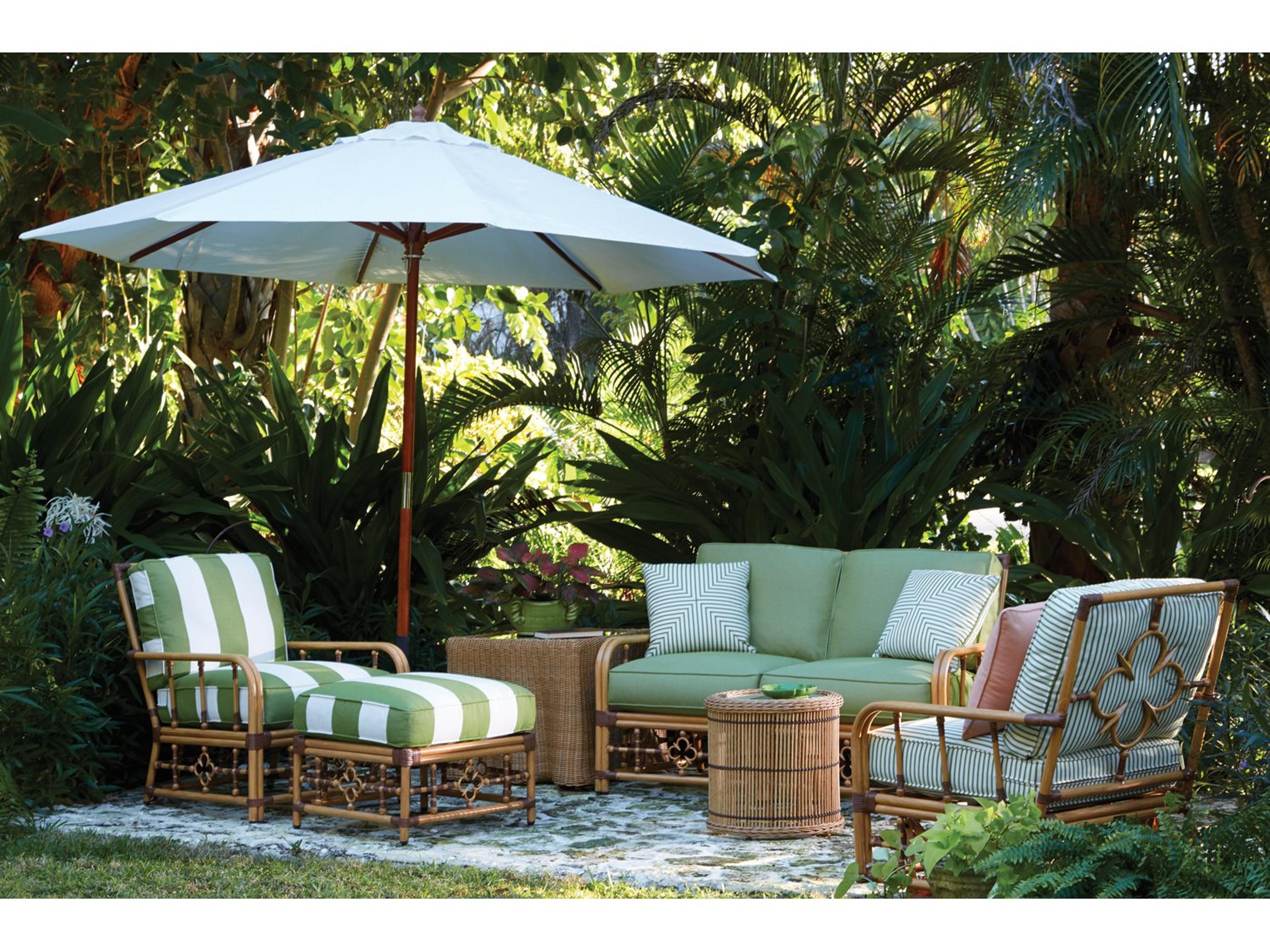 Mimi By Celerie Kemble Raffia Aluminum Outdoor Lounge Set