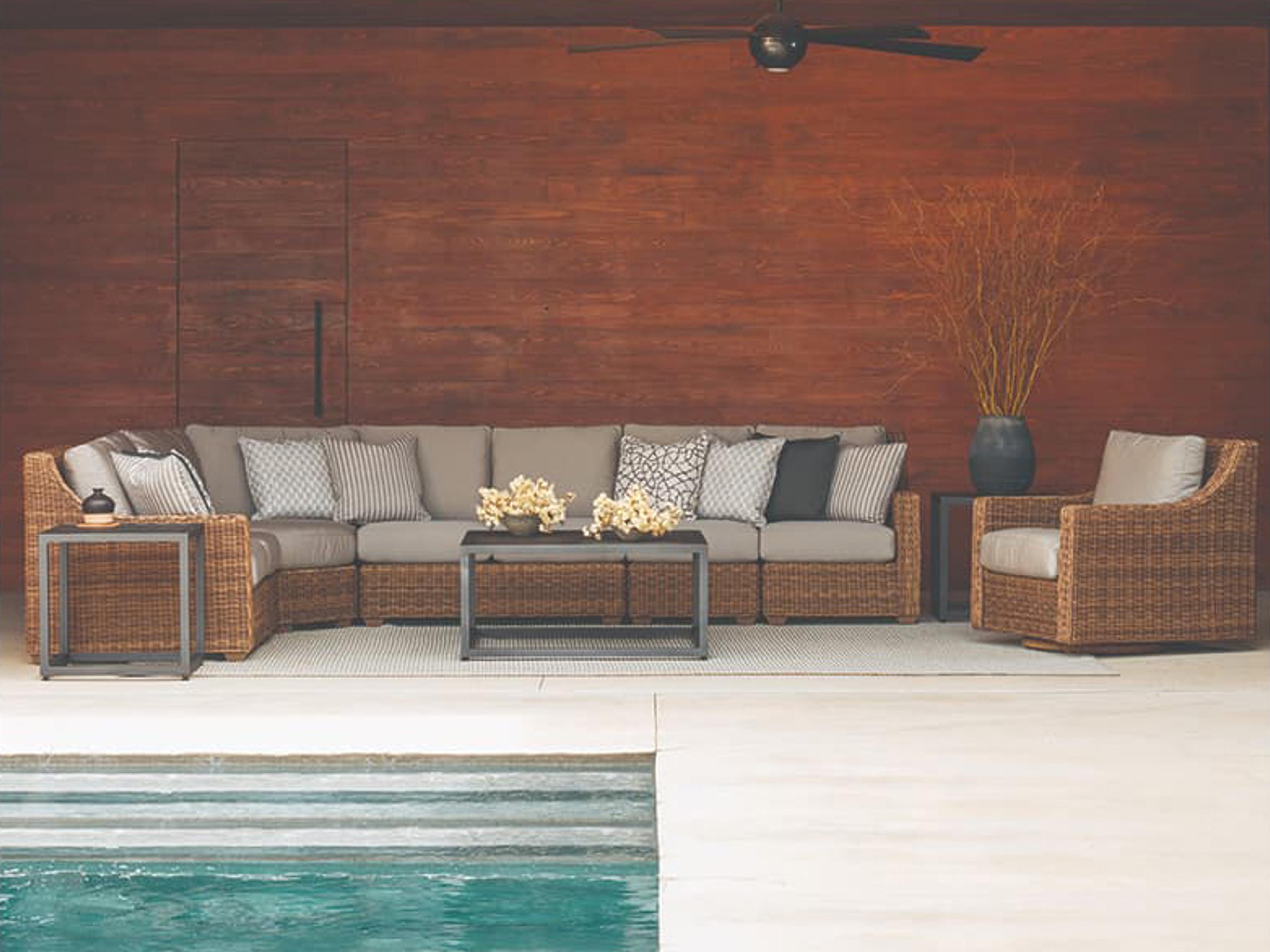 Oasis Wicker Cushion Patio Lounge Set