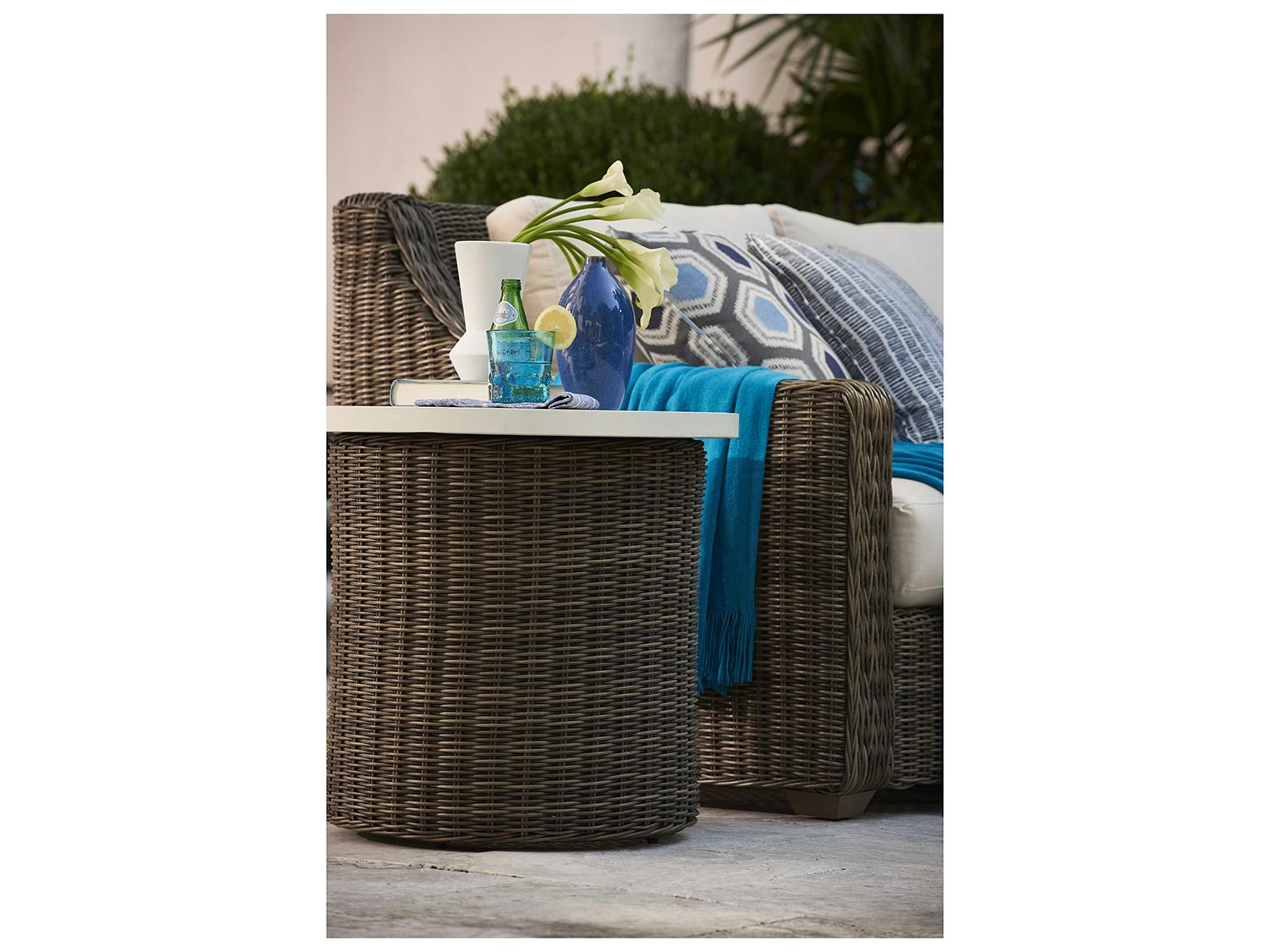 Lane Venture Oasis Wicker Sectional Outdoor Patio Lounge Set