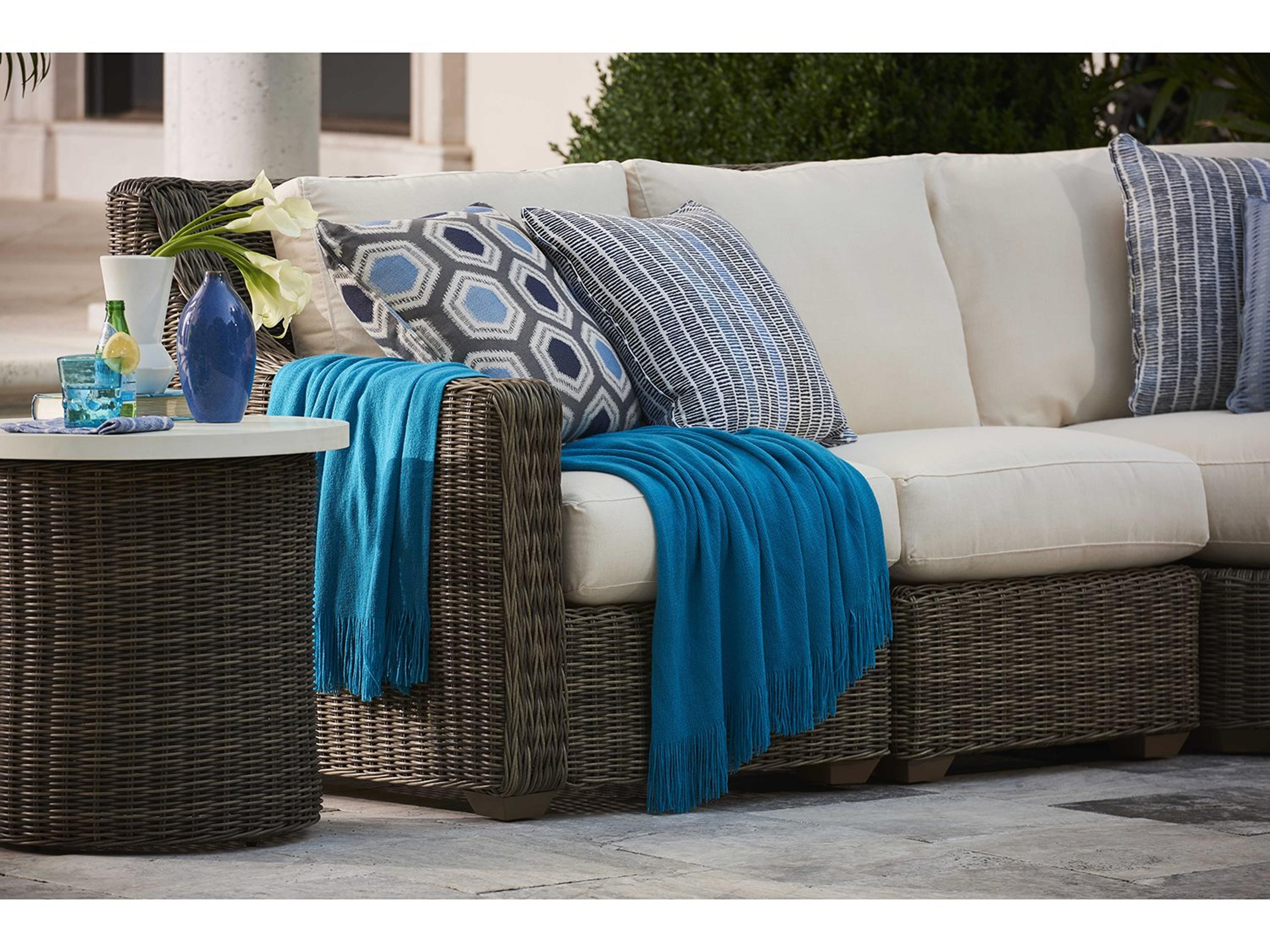 Oasis Wicker Sectional Patio Lounge Set