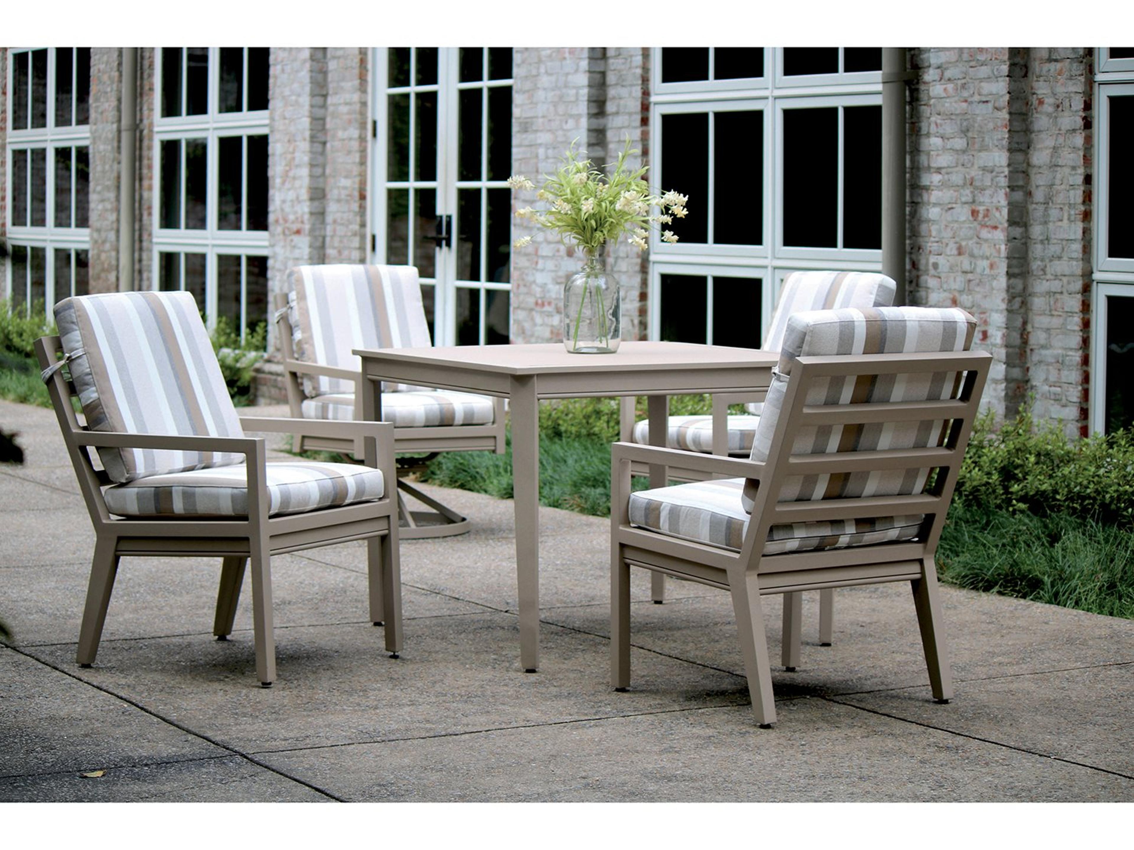 Santa Rosa Cushion Aluminum Outdoor Dining Set