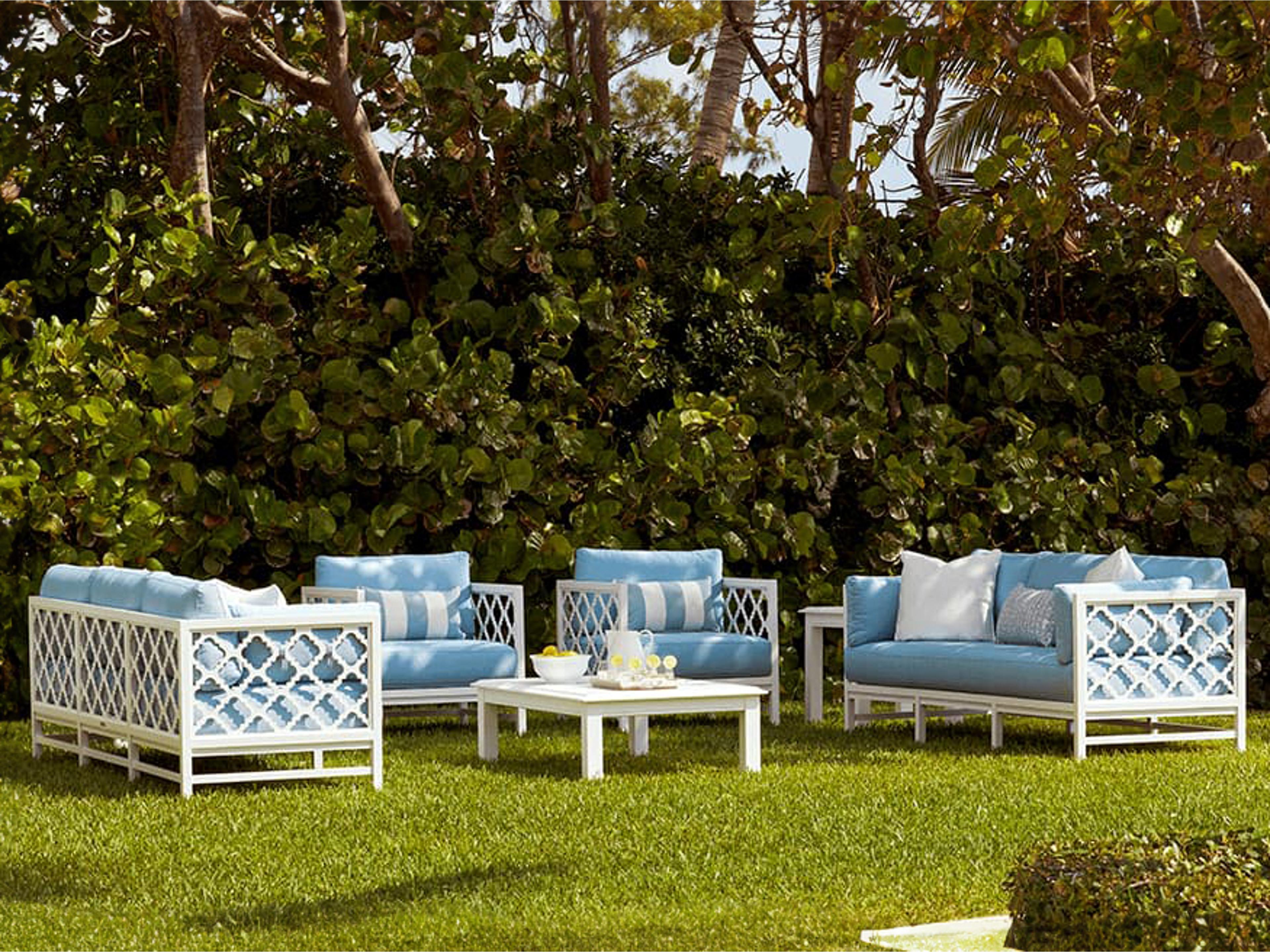 Willow Garden Aluminum Cushion Outdoor Patio Lounge Set