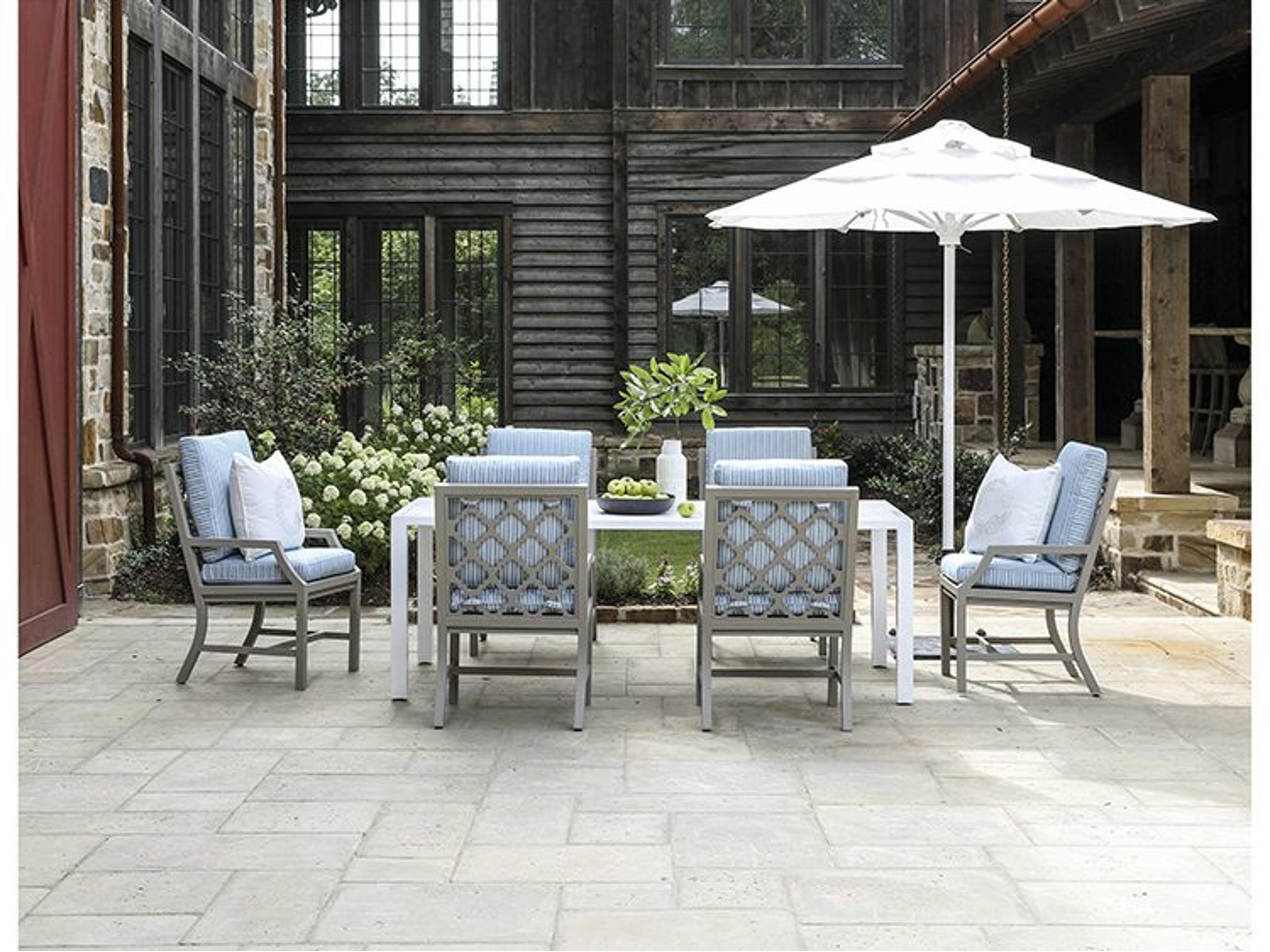 Willow Aluminum Outdoor Patio Dining Set