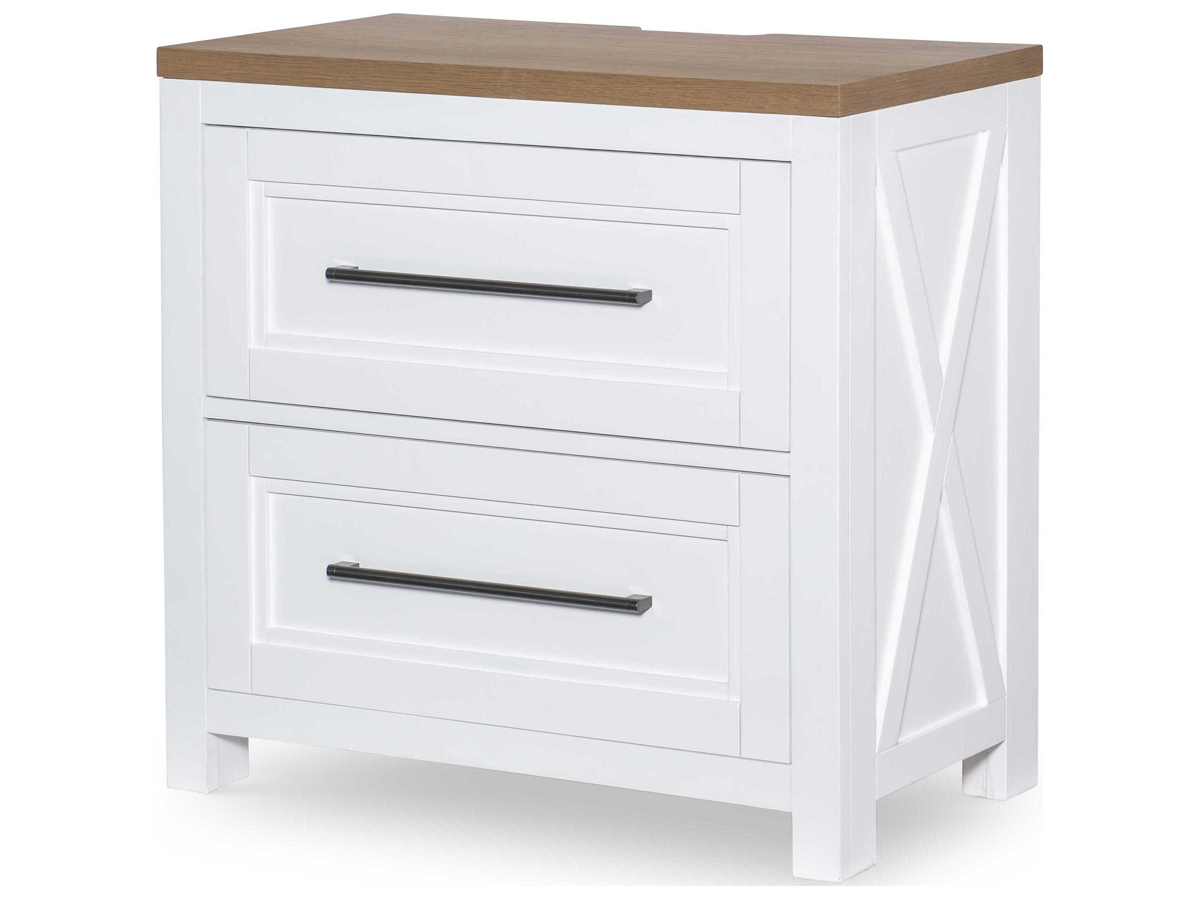 Franklin 2-Drawers Hardwood Nightstand