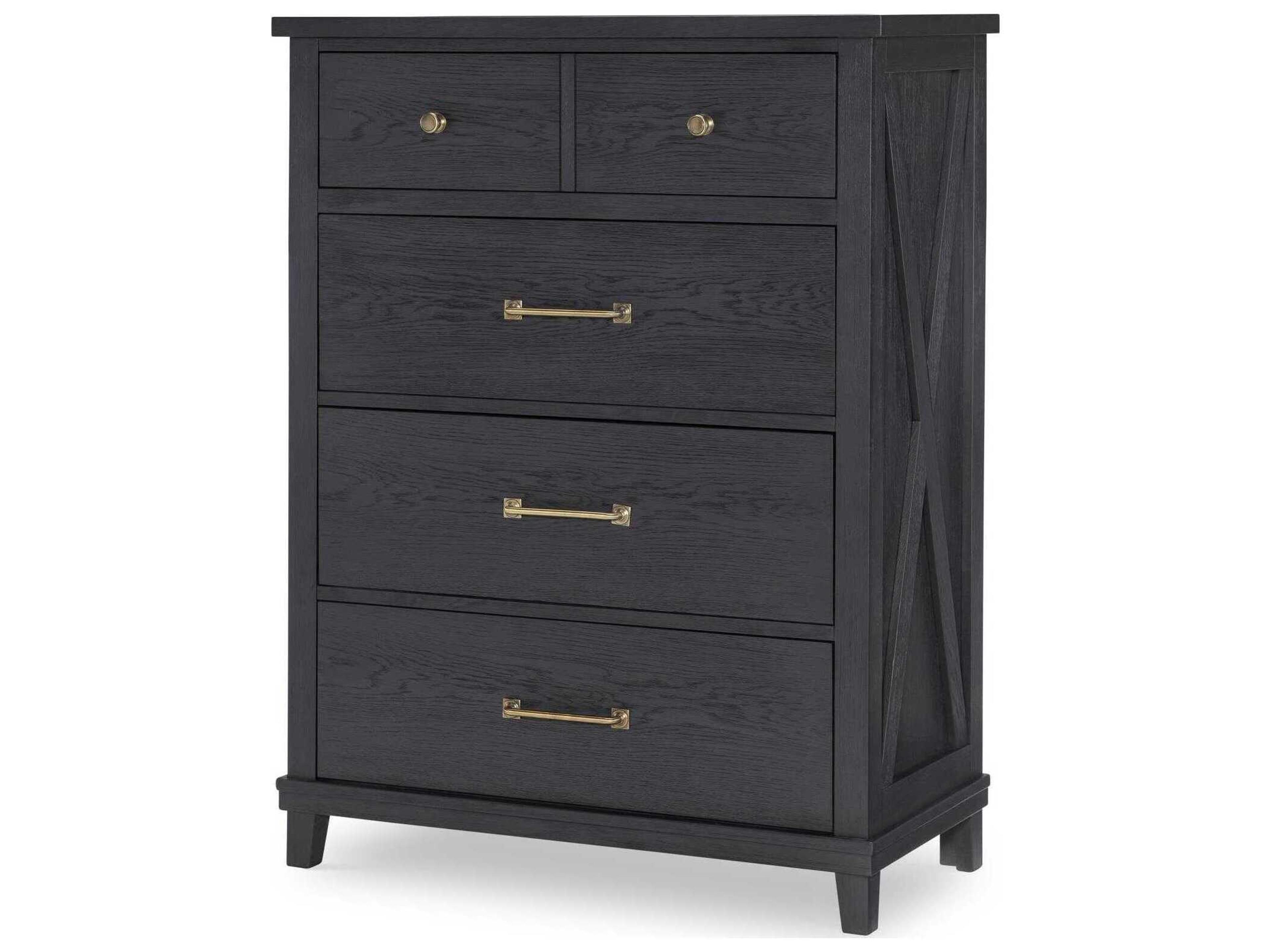 Flatiron Midnight Black Hardwood Accent Chest