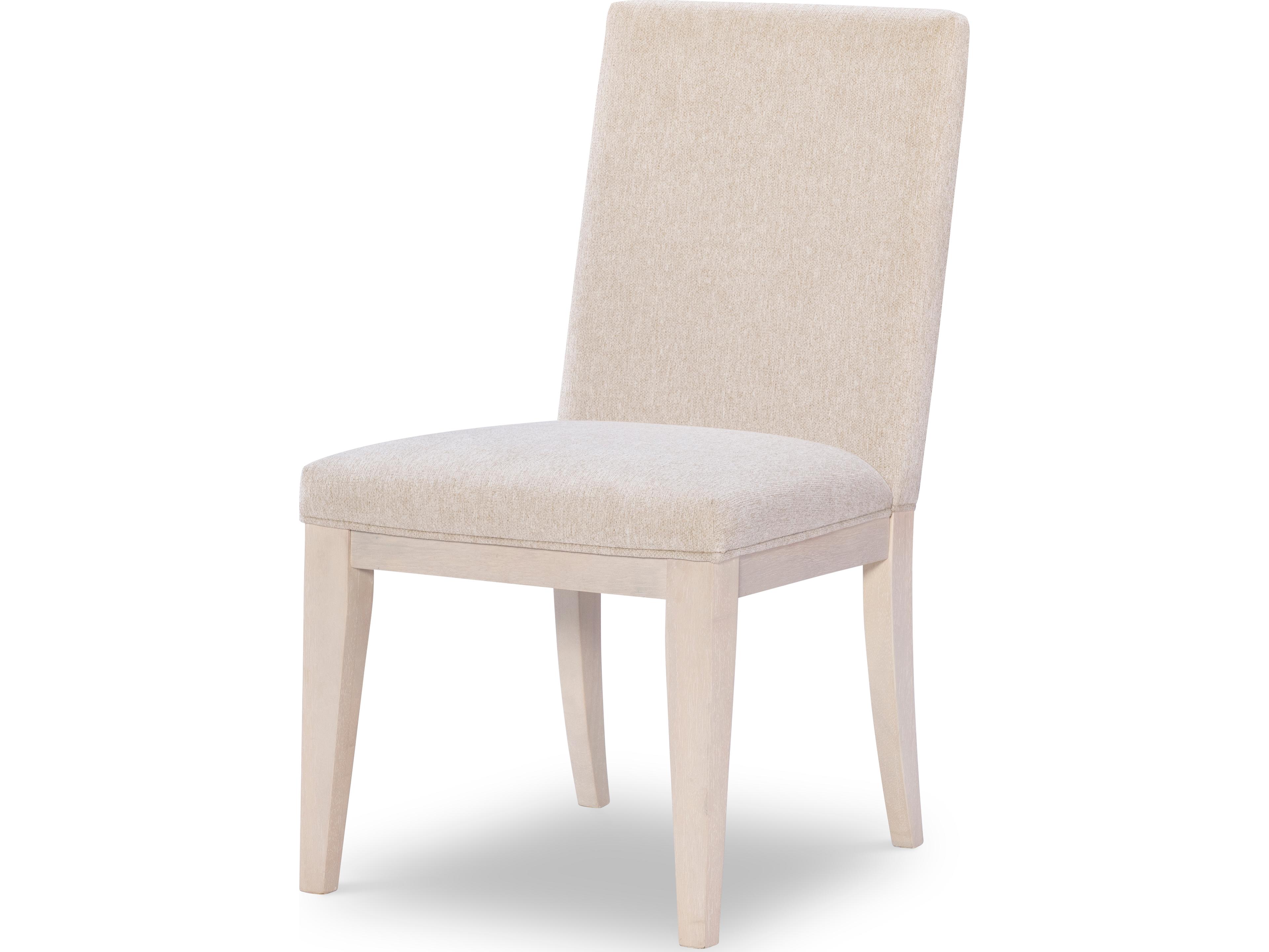 Bliss Hardwood Brown Upholstered Armless Dining Chair