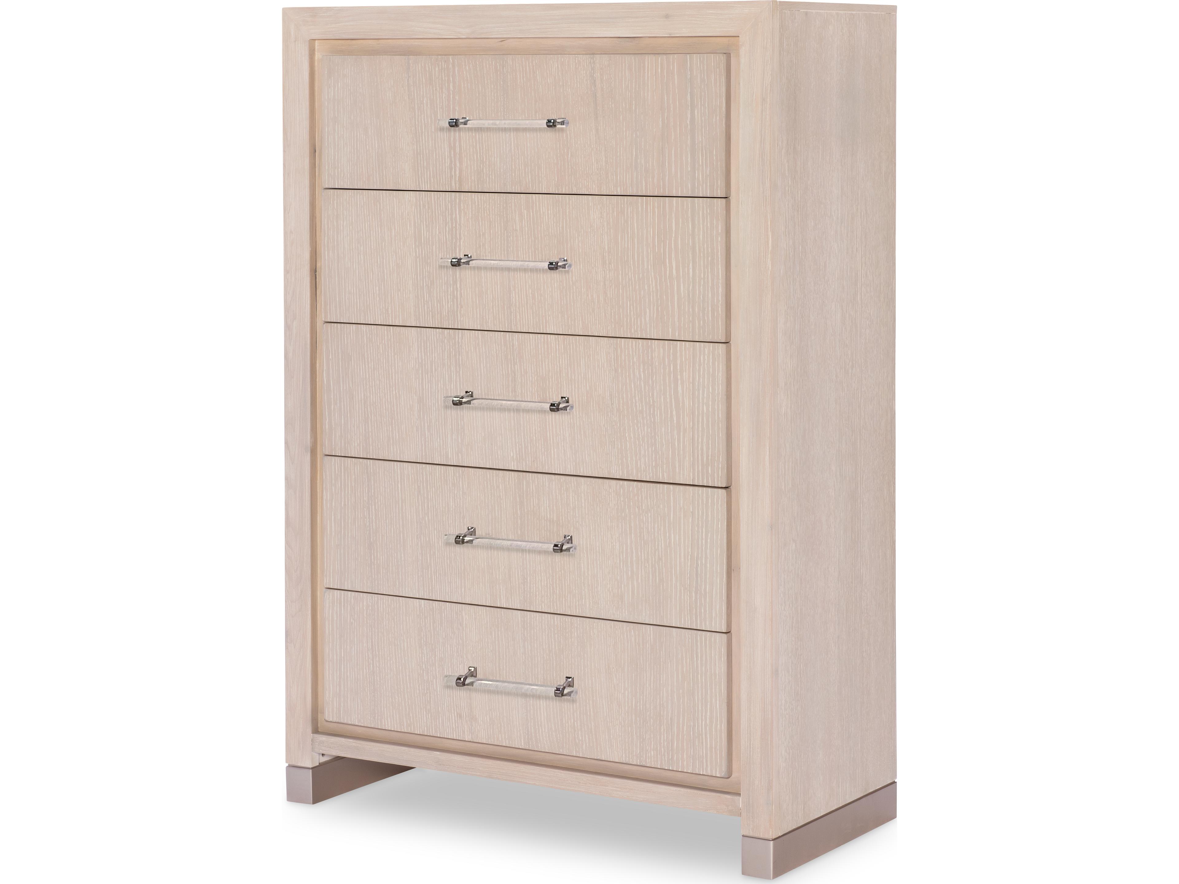 Bliss 5-Drawers Brown Hardwood Dresser