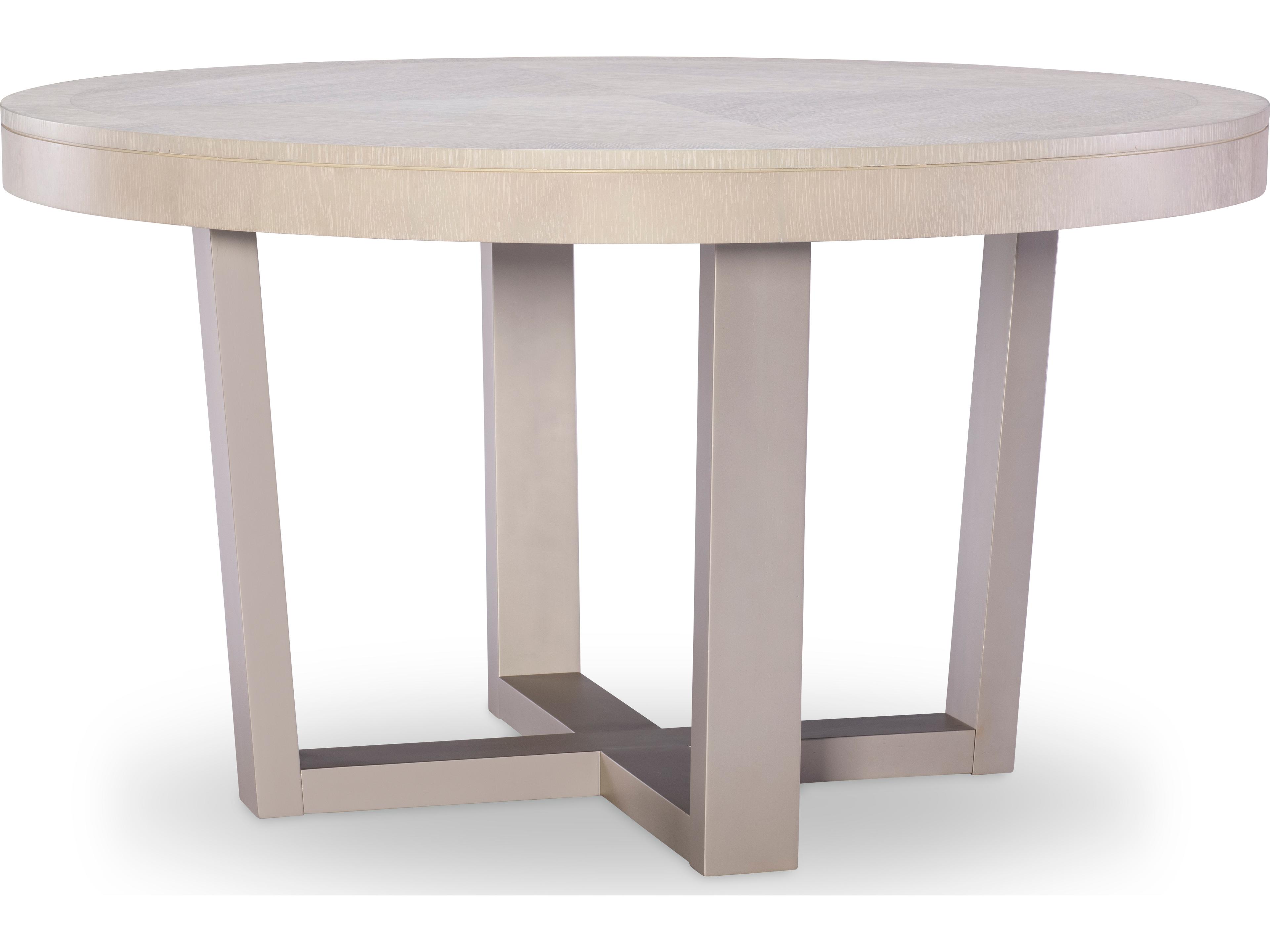 Bliss Round Wood Soft Cashmere Dining Table