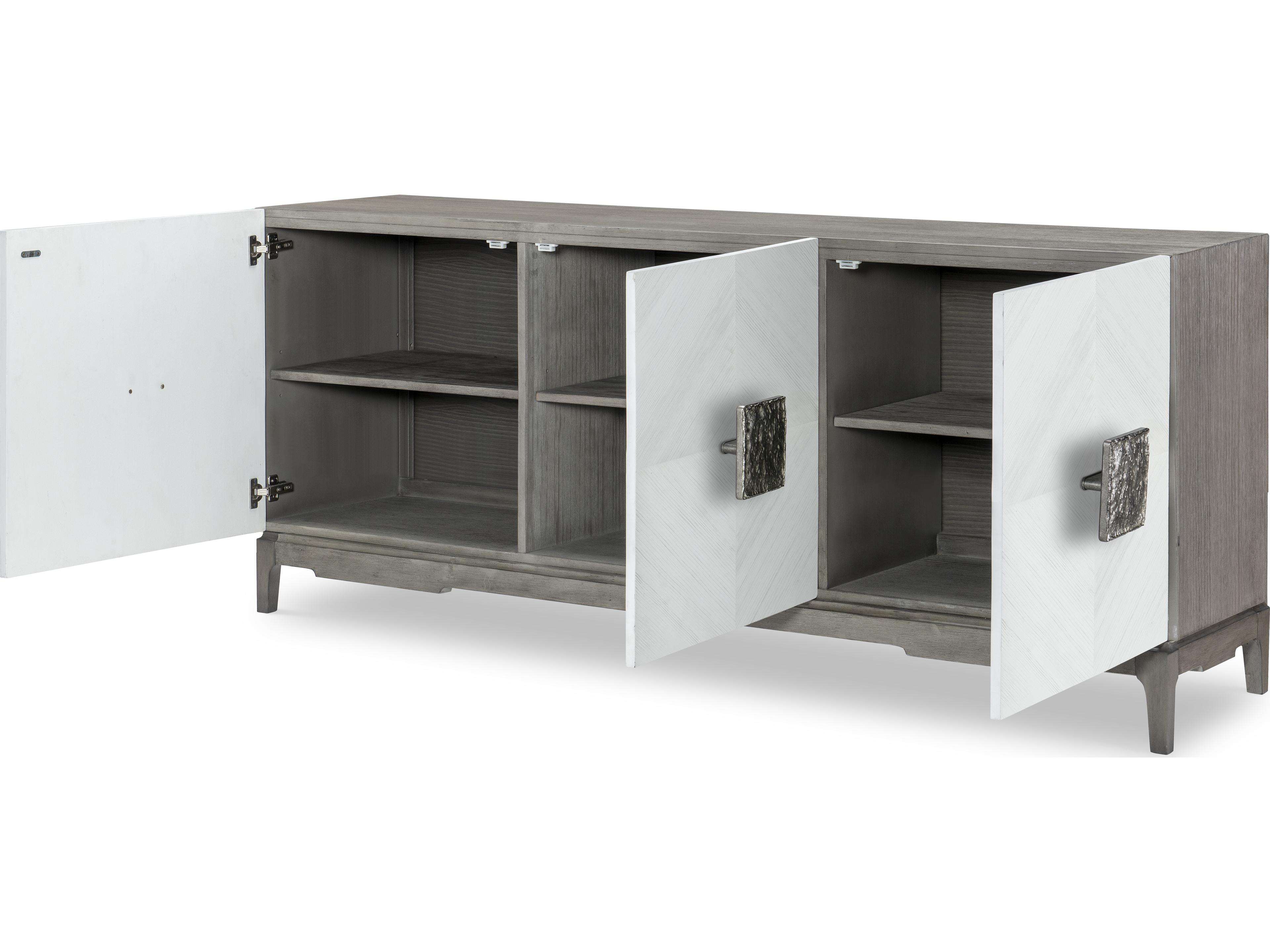 Legacy Classic Terra Luna 76" Pine Wood White Cloud & Nightfall Media Console