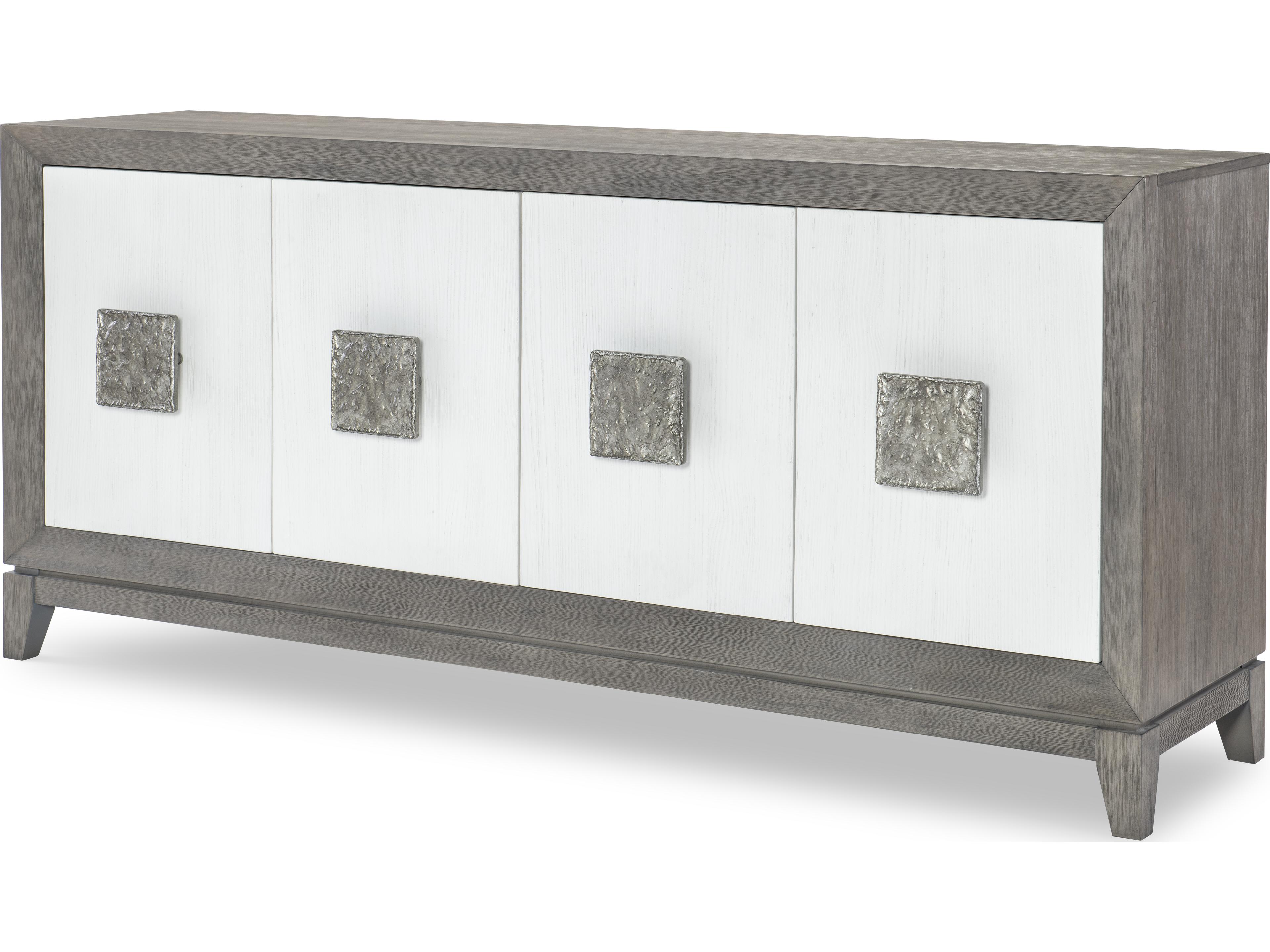 Terra Luna 76" Pine Wood White Cloud & Nightfall Sideboard