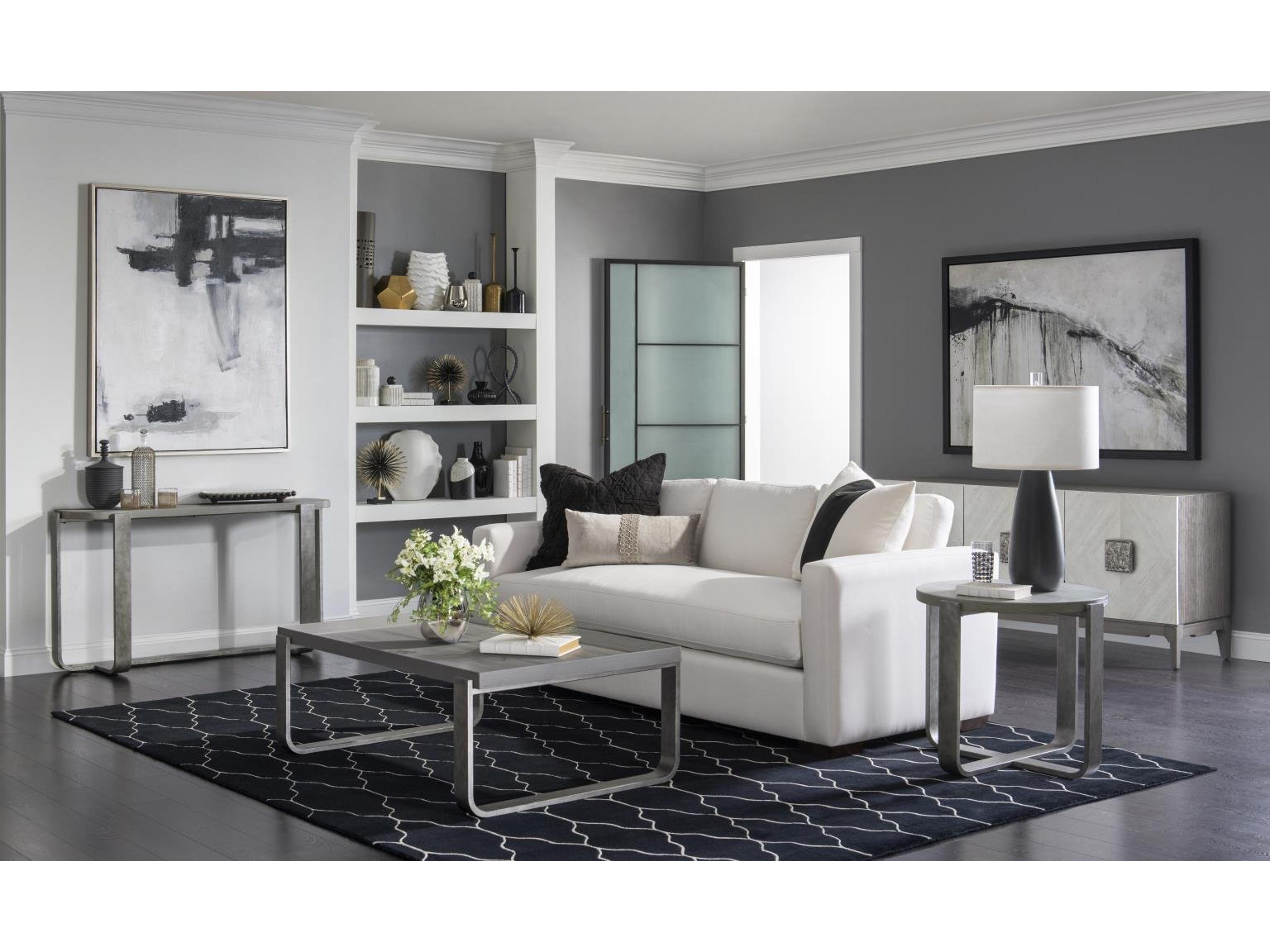 Legacy Classic Terra Luna Square Wood White Cloud & Nightfall End Table