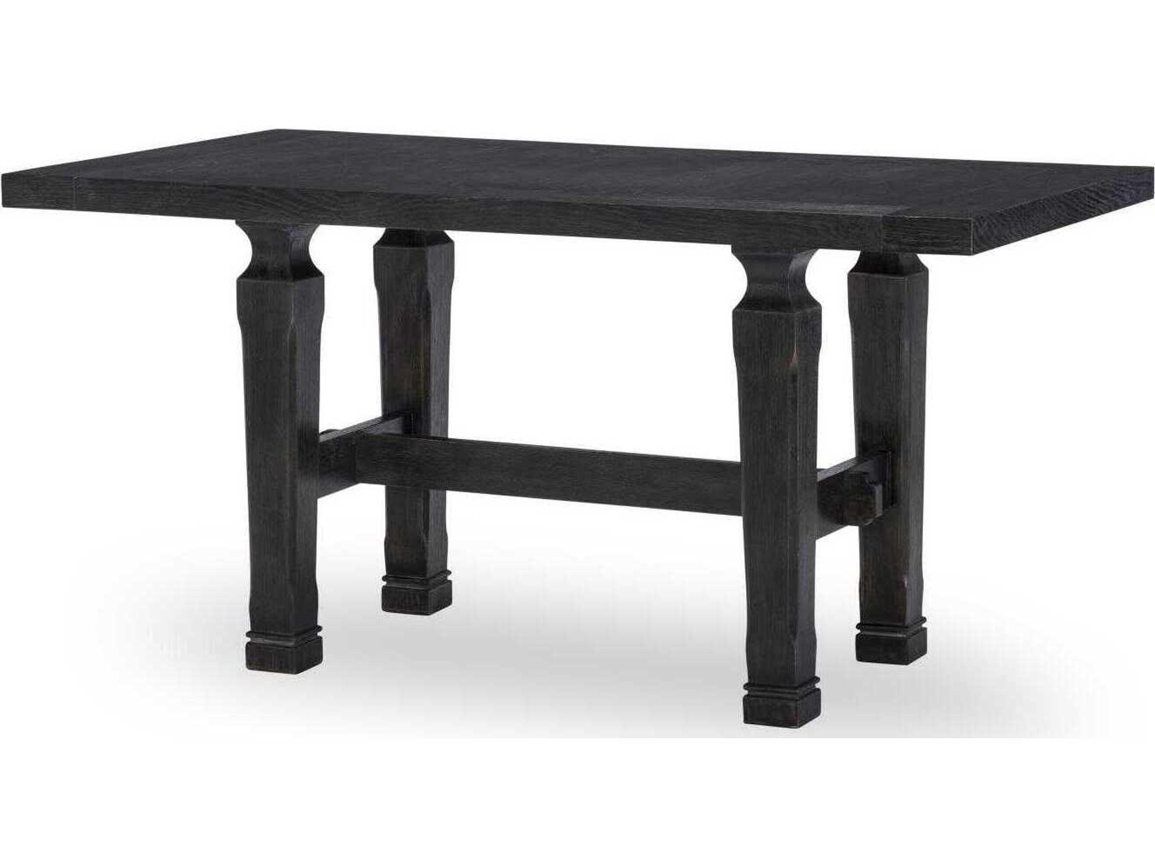 Halifax Rectangular Wood Flax And Java Dining Table