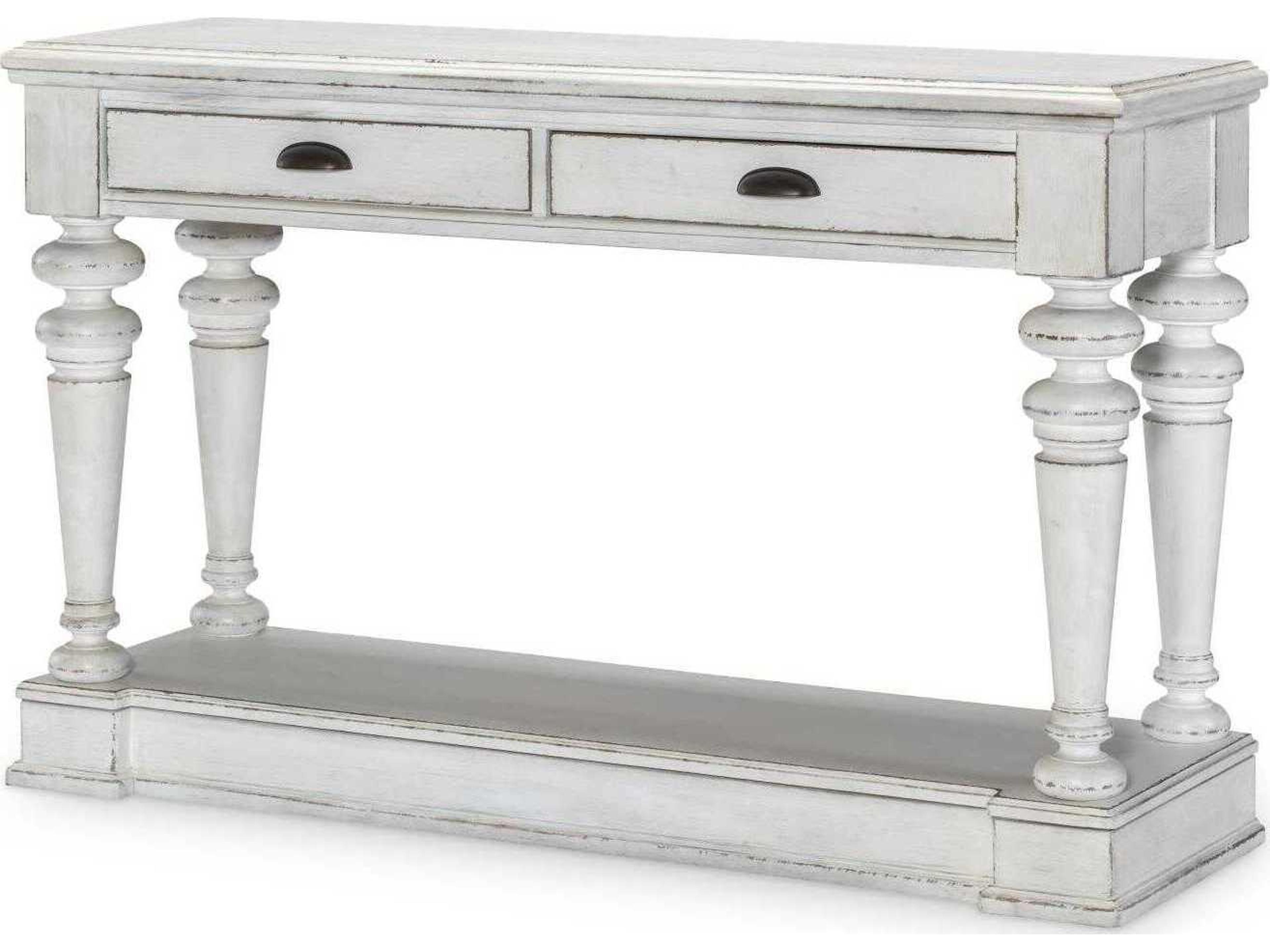 Cottage Park 58" Hardwood Aged White Sideboard