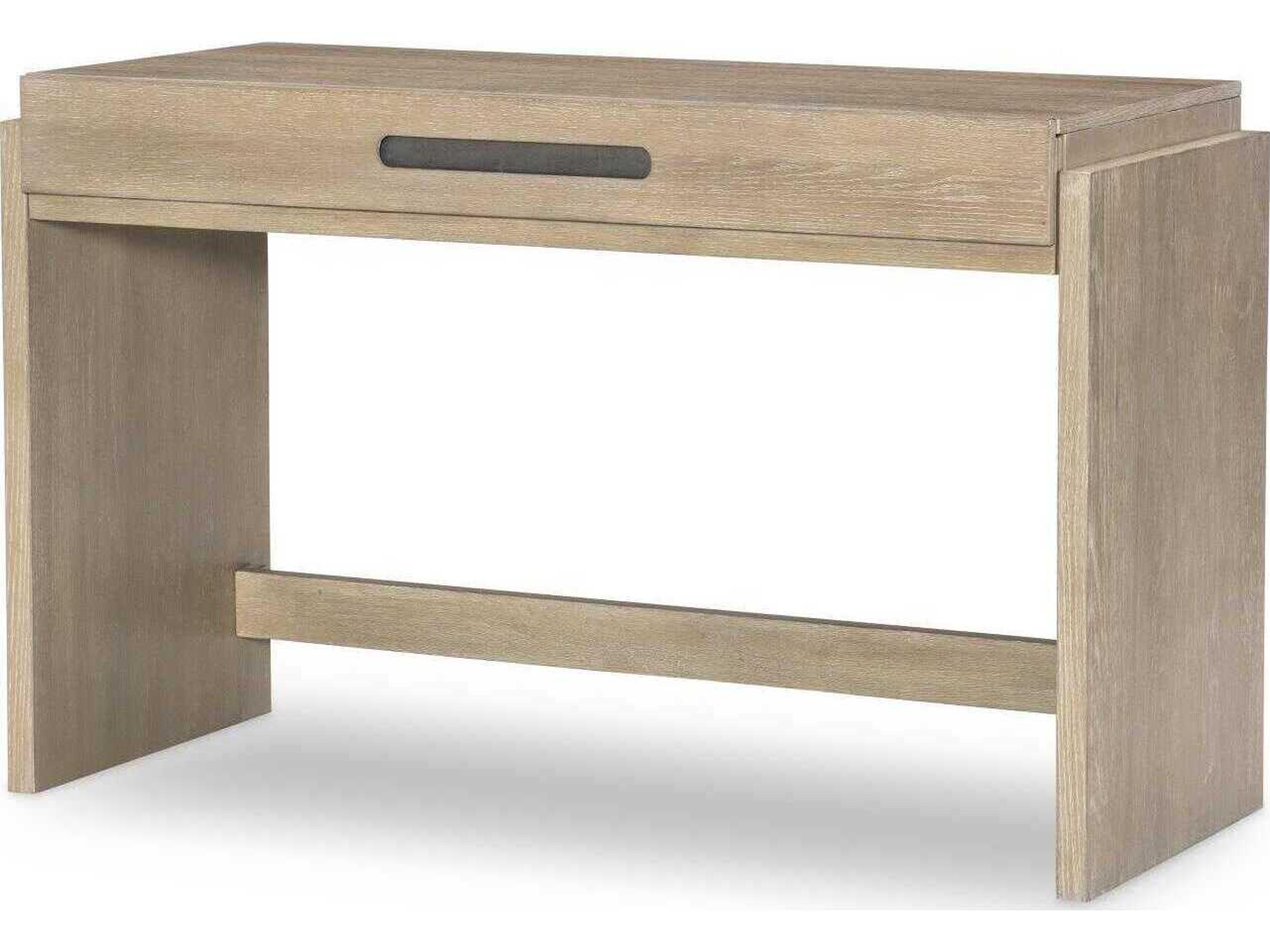 District Weathered Oak Hardwood Writing Desk