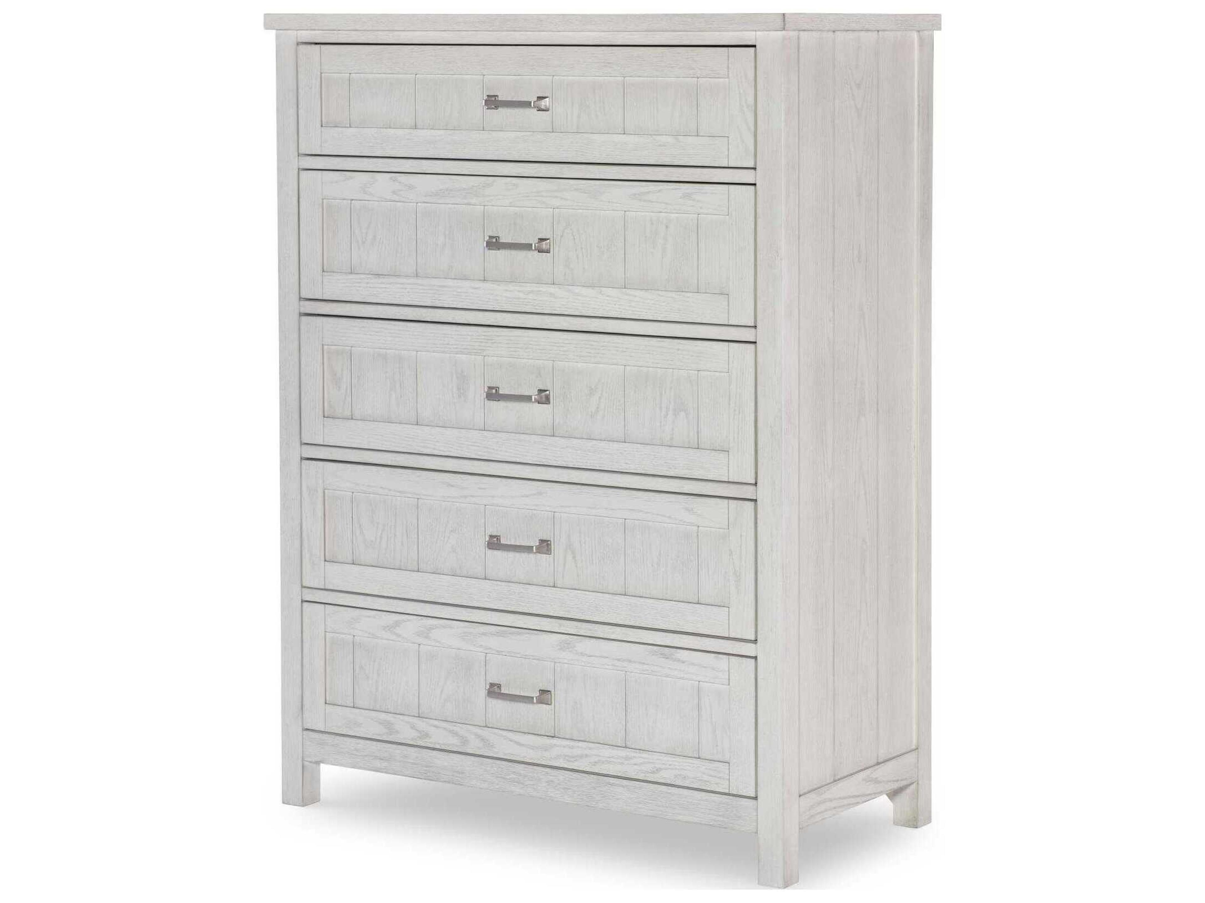 Preston Bleached Linen Gray Hardwood Accent Chest