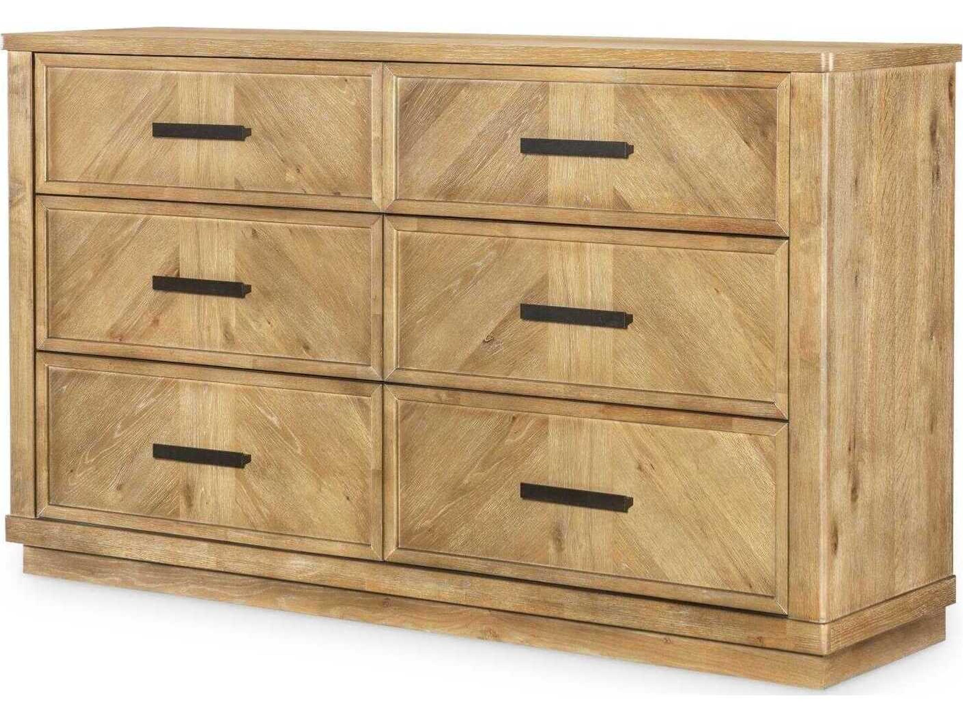 Torrance 6-Drawers Brown Hardwood Double Dresser