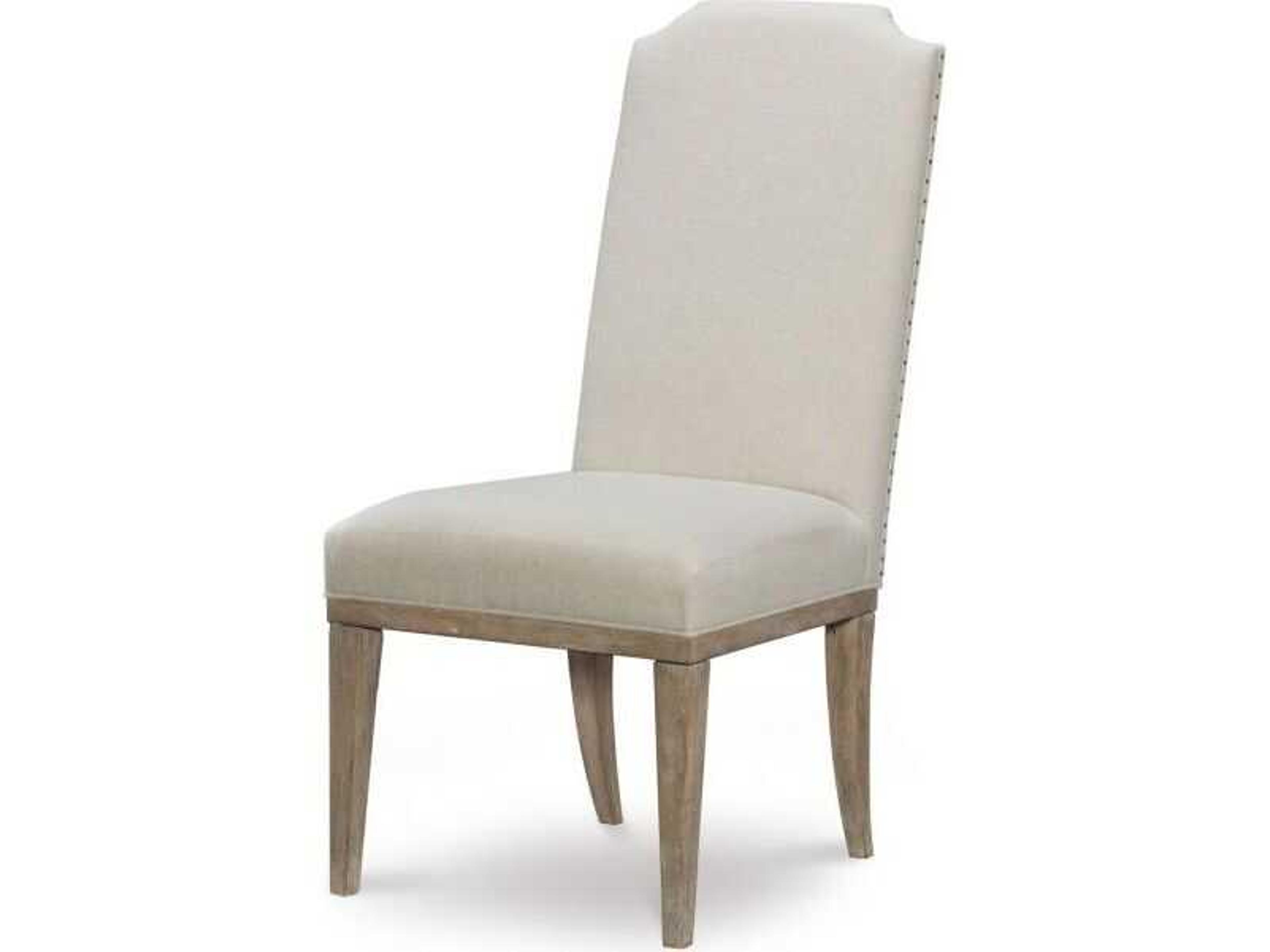 Monterverdi Pine Wood Beige Upholstered Armless Dining Chair