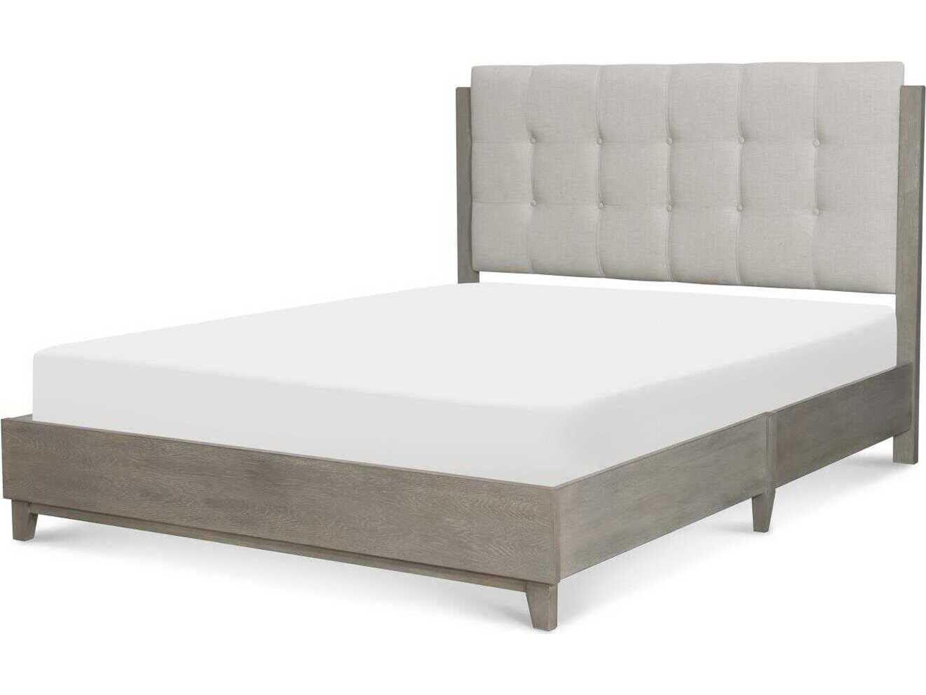 Del Mar Gray Hardwood Wood Full Platform Bed