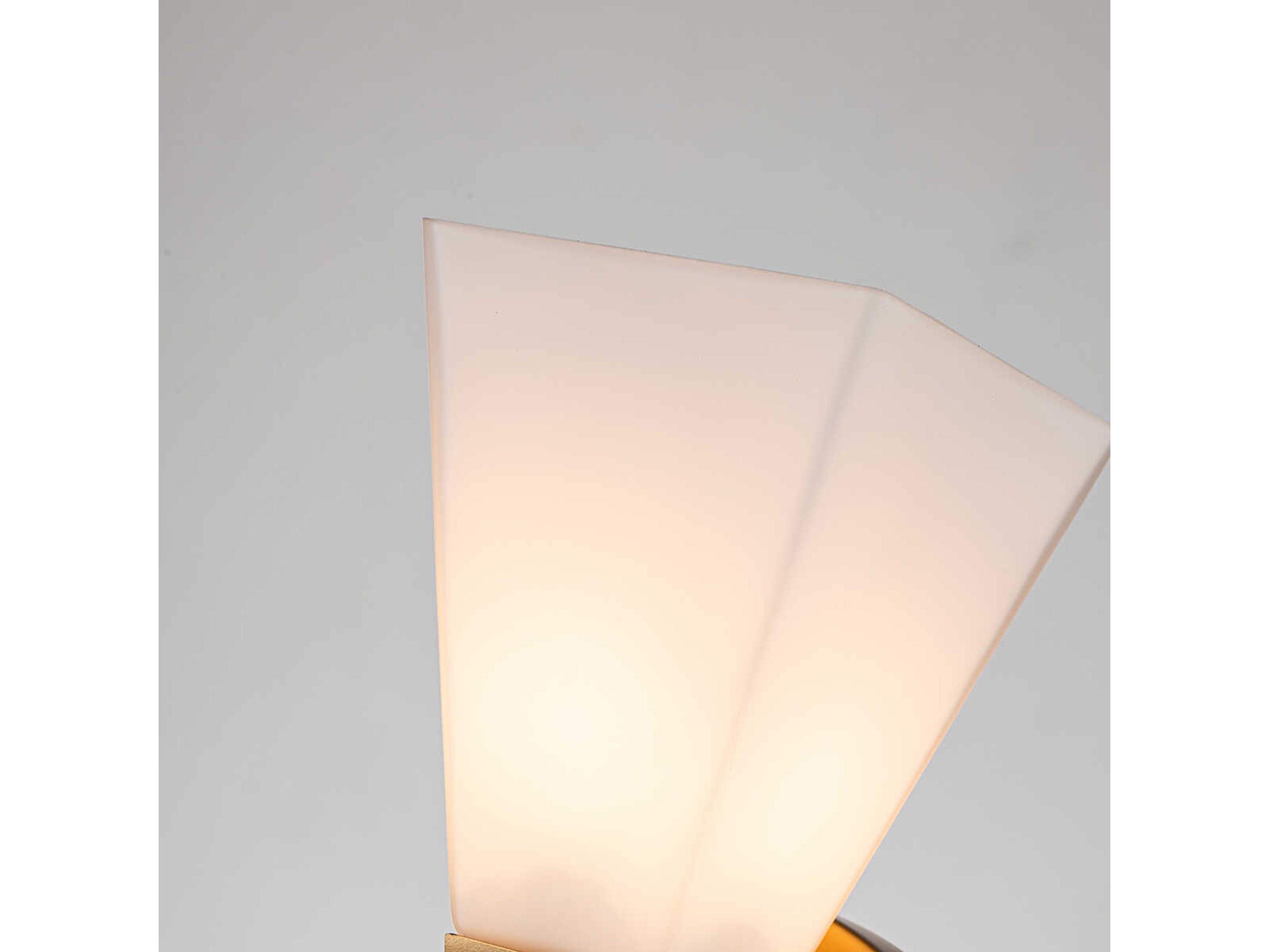 Lucas McKearn Bowtie 1-Light Laquered Gold Glass Wall Sconce