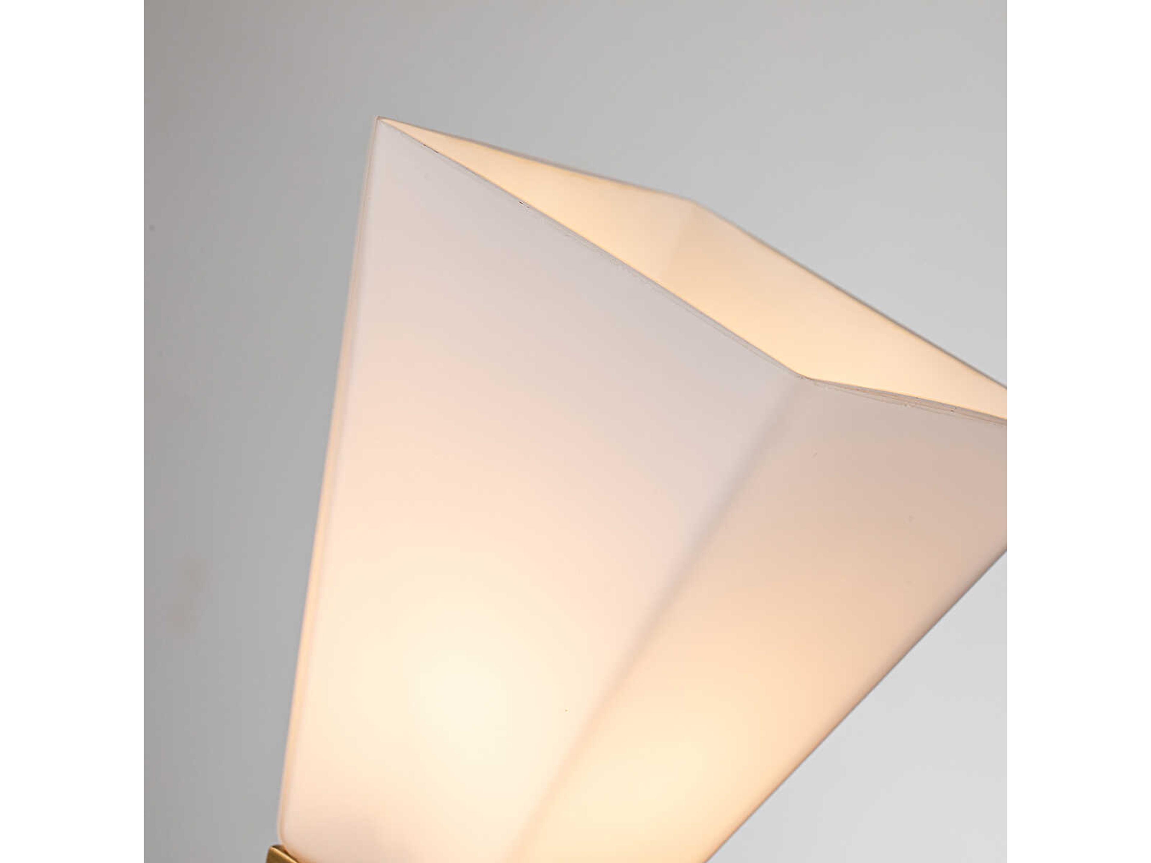 Lucas McKearn Bowtie 2-Light Laquered Gold Glass Vanity Light