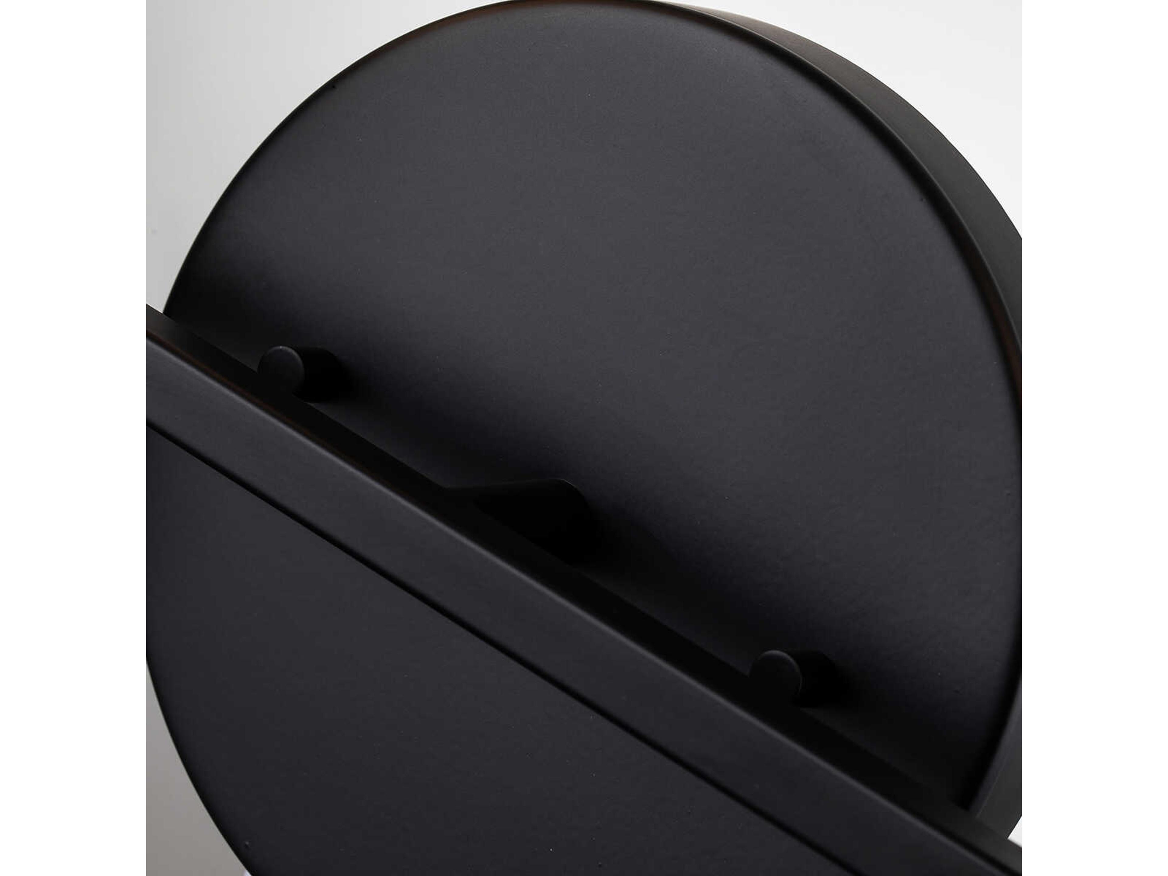 Lucas McKearn Bowtie 2-Light Matte Black Glass Vanity Light