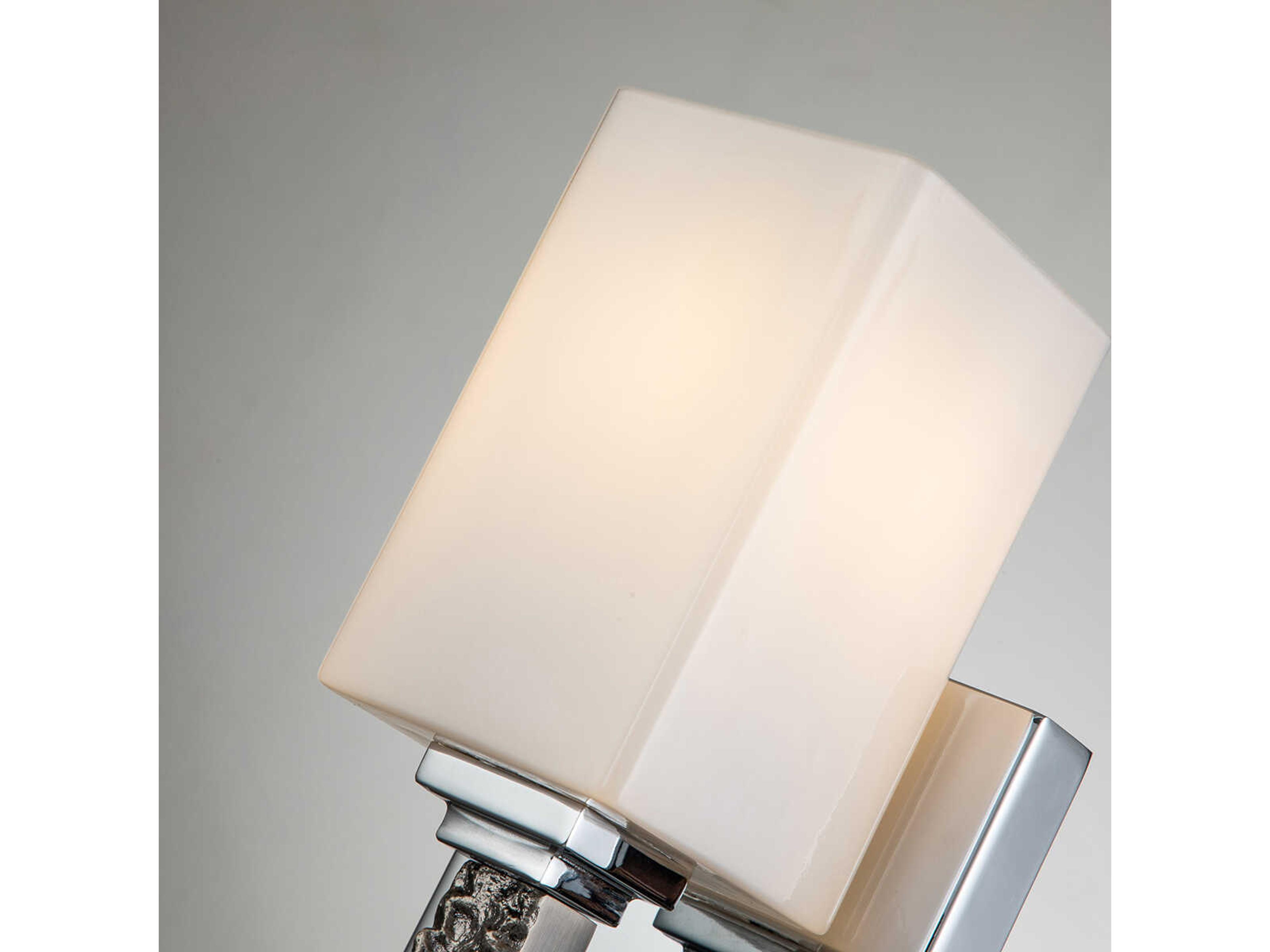 Lucas McKearn Jack 1-Light Polished Chrome Glass Wall Sconce