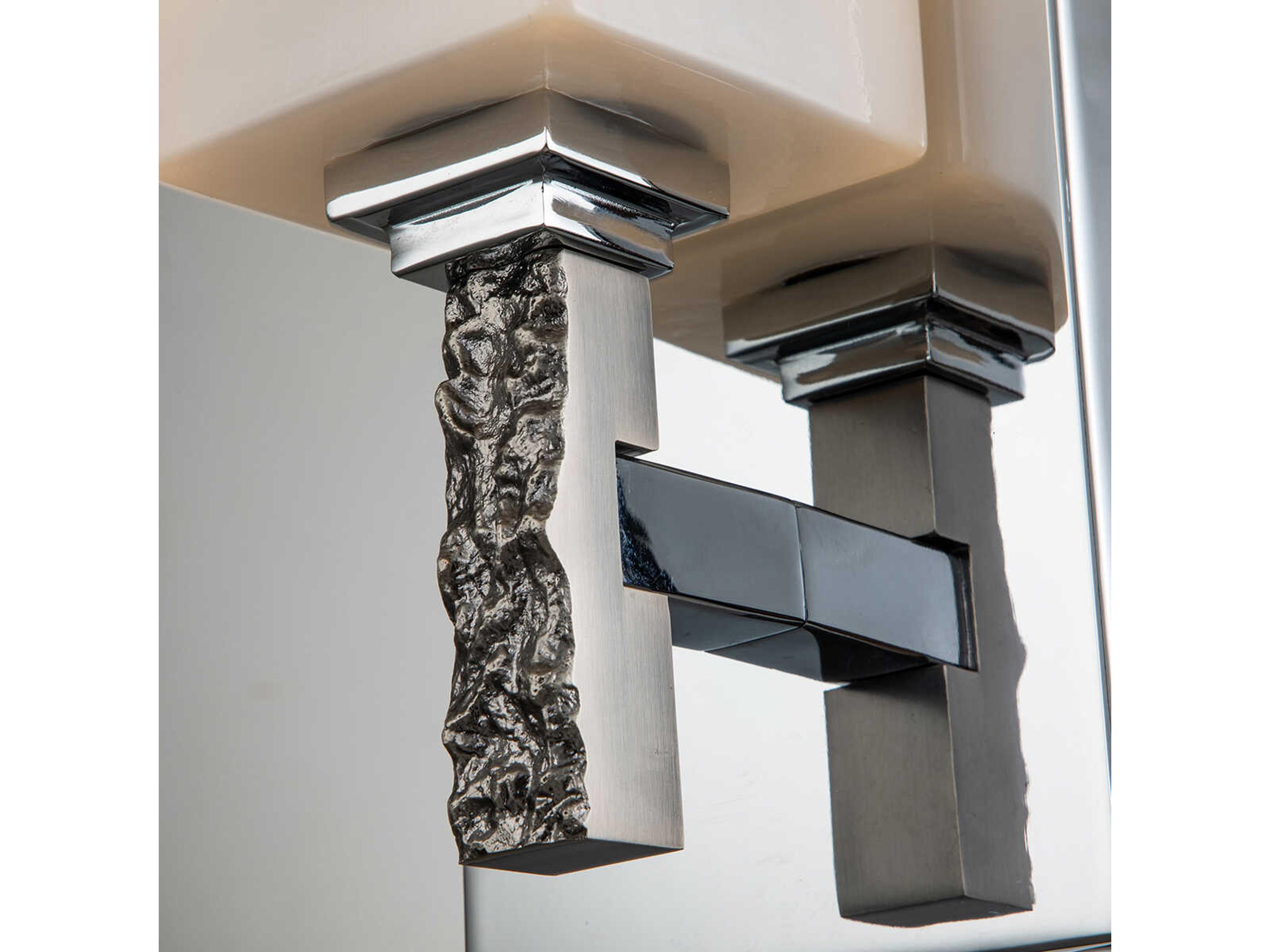 Lucas McKearn Jack 1-Light Polished Chrome Glass Wall Sconce