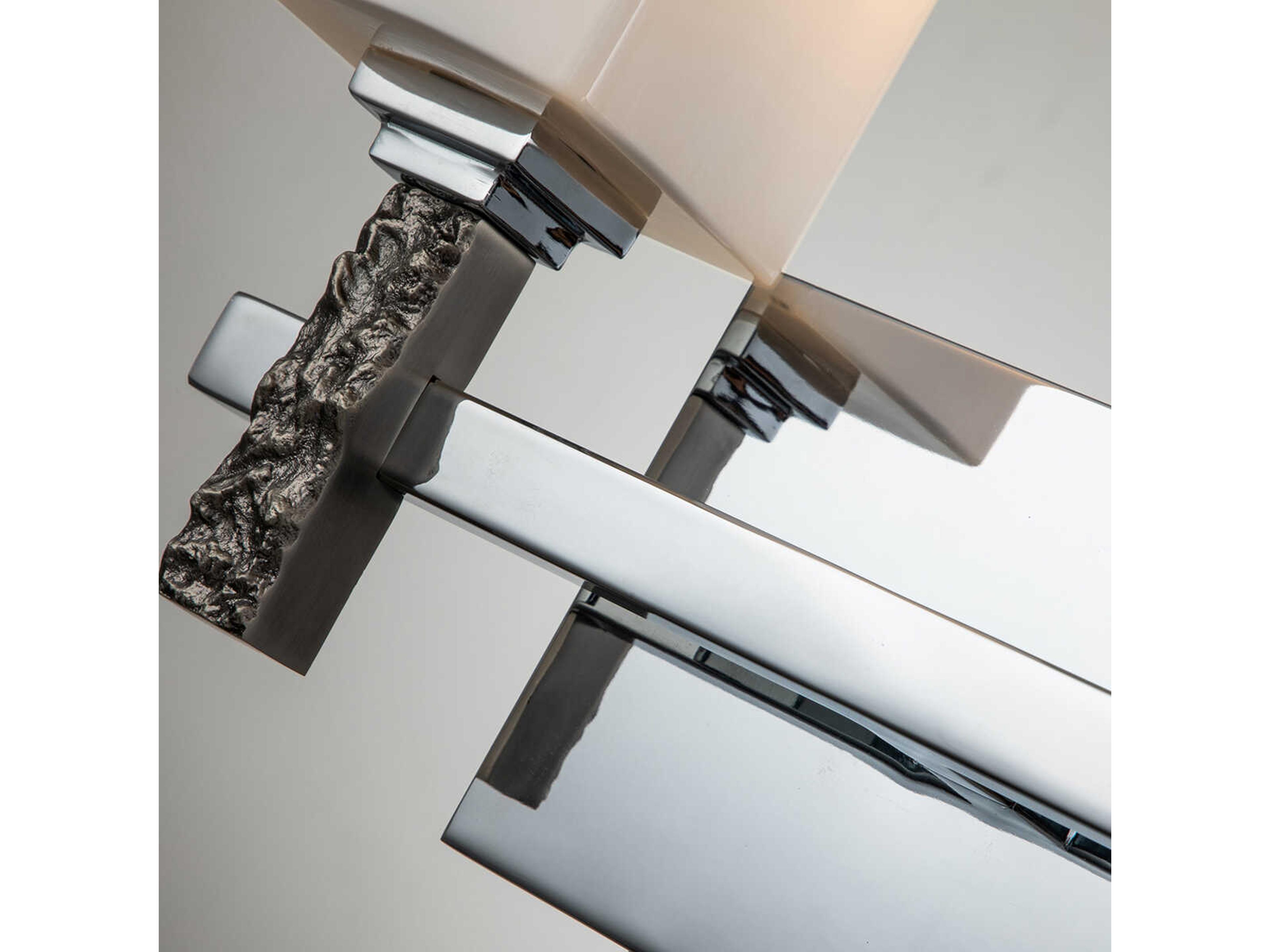 Lucas McKearn Jack 2-Light Polished Chrome Glass Vanity Light