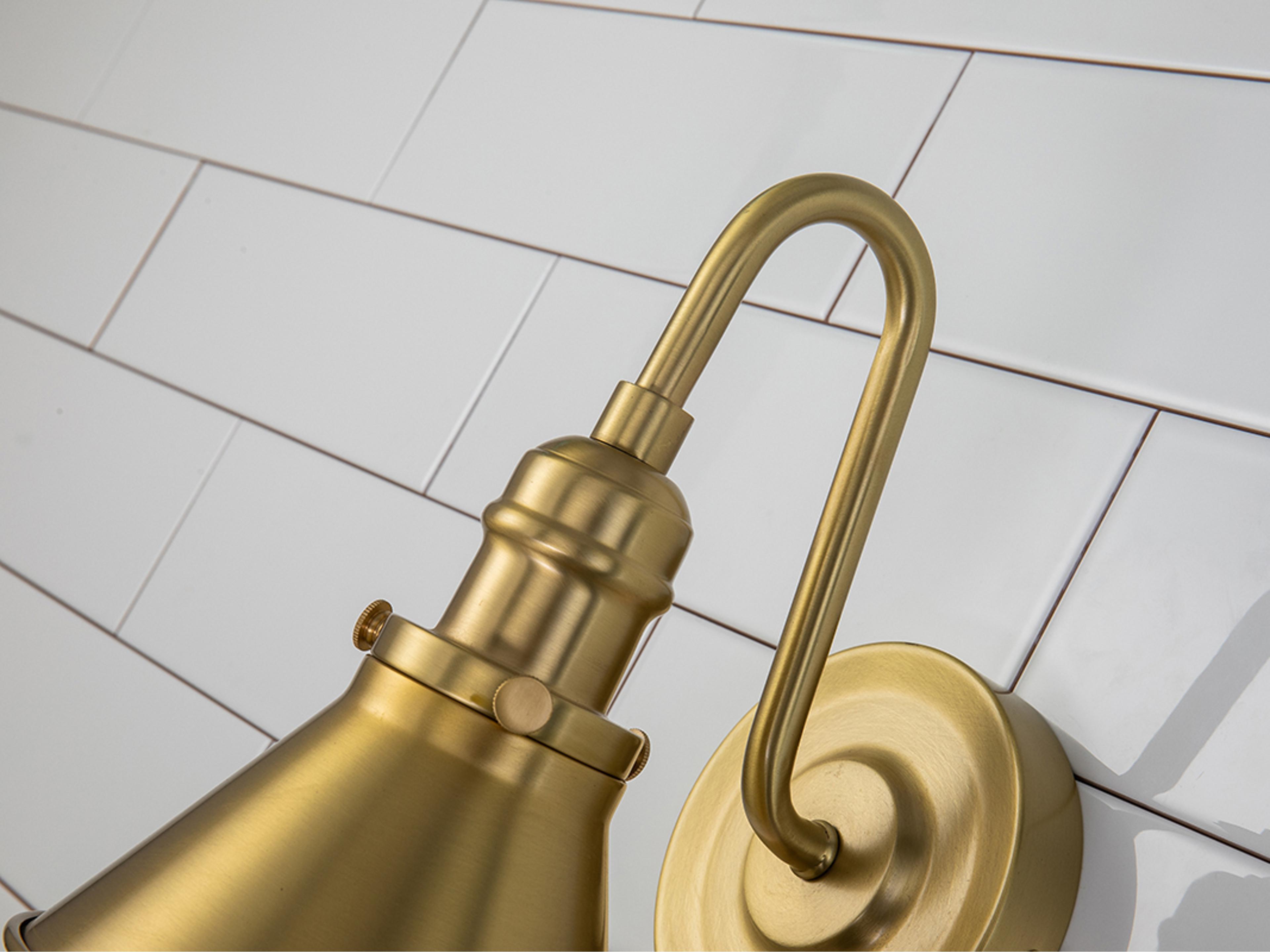 Lucas McKearn Provence 1-Light Aged Brass Wall Sconce