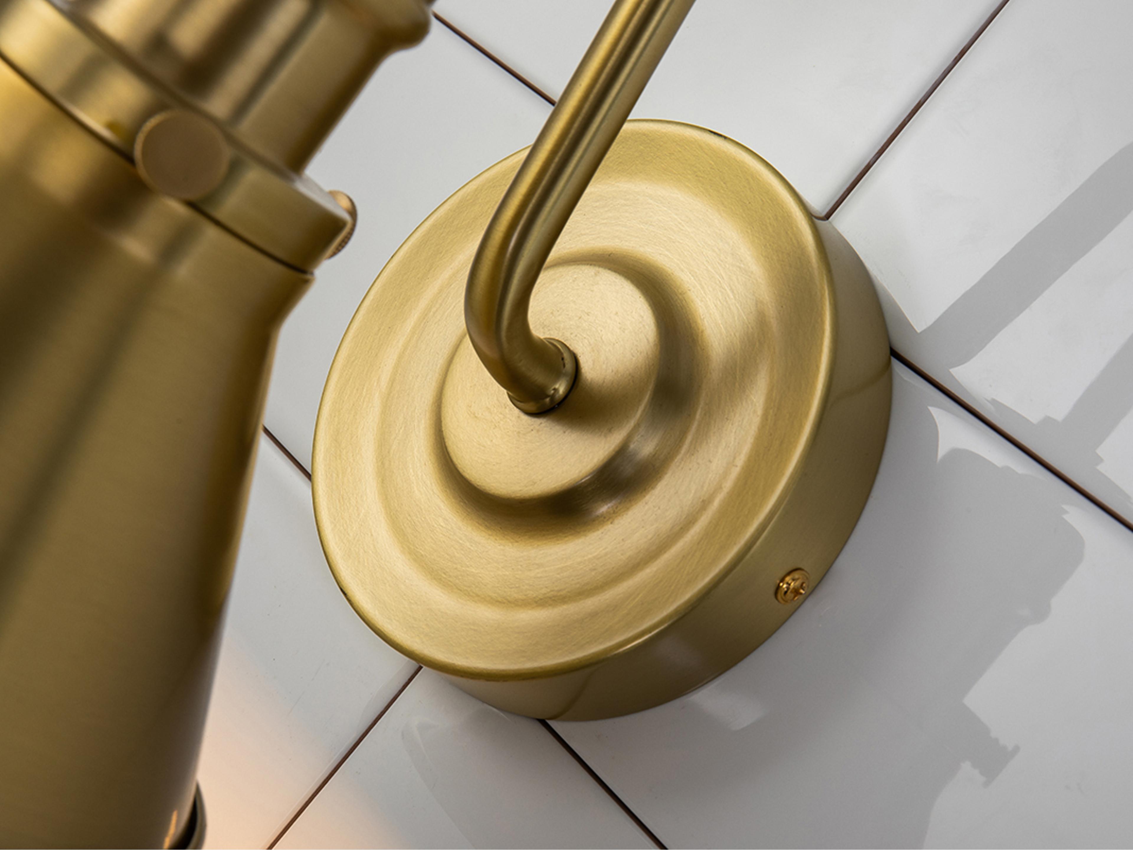 Lucas McKearn Provence 1-Light Aged Brass Wall Sconce