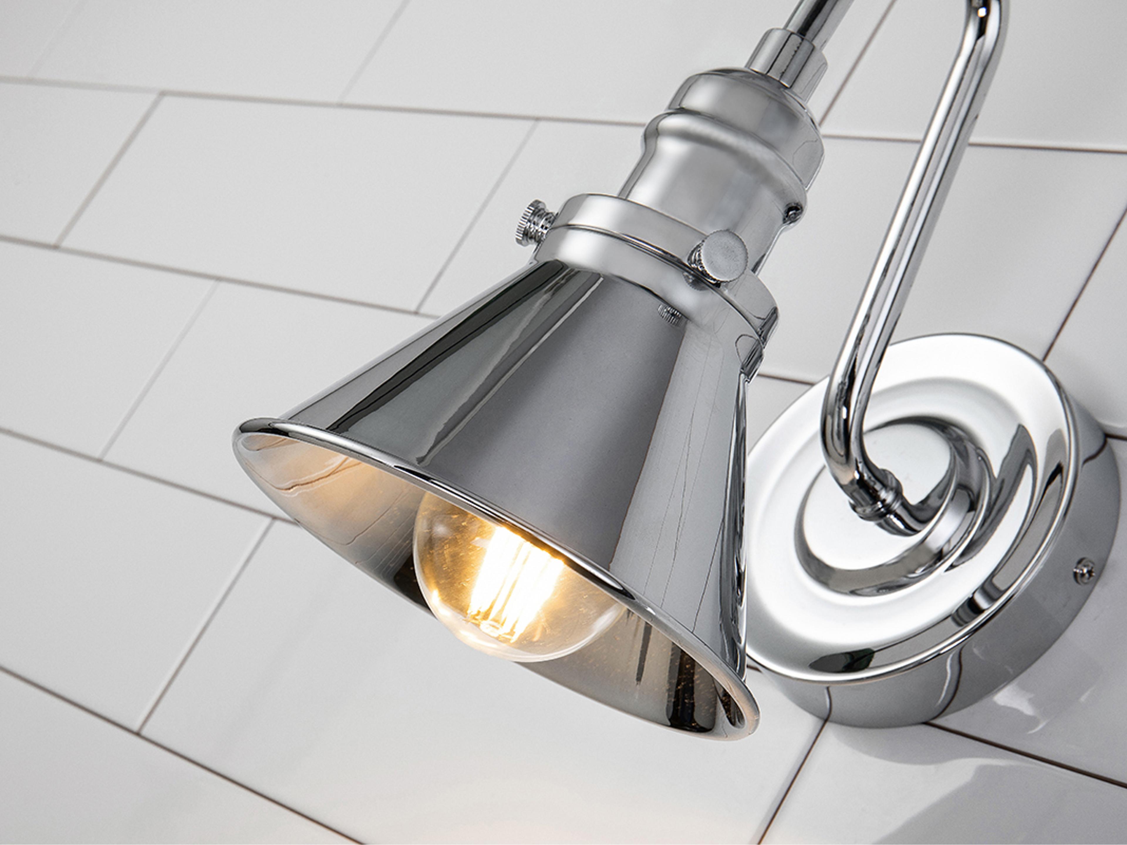 Lucas McKearn Provence 1-Light Polished Chrome Wall Sconce