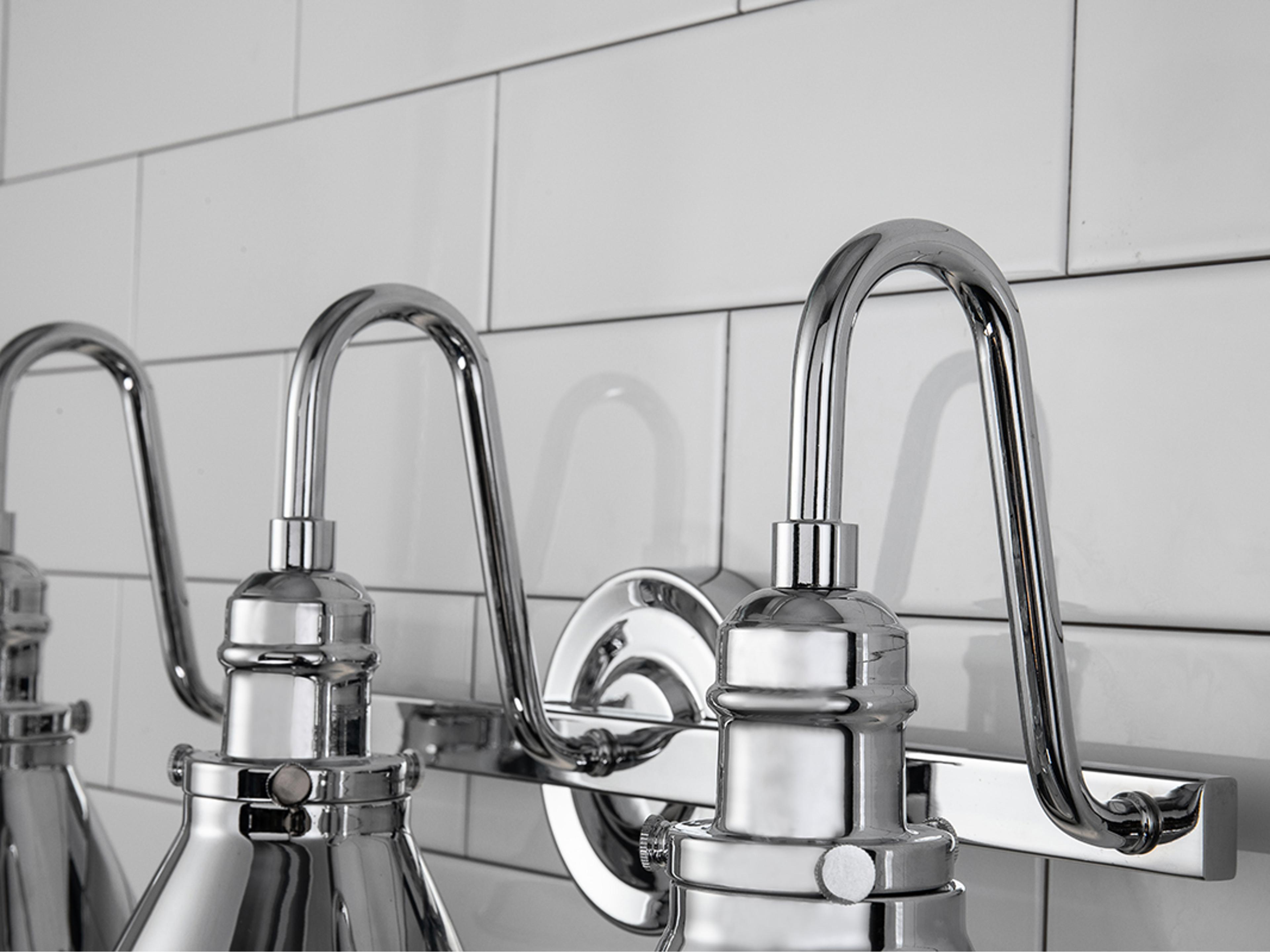 Lucas McKearn Provence 3-Light Polished Chrome Vanity Light