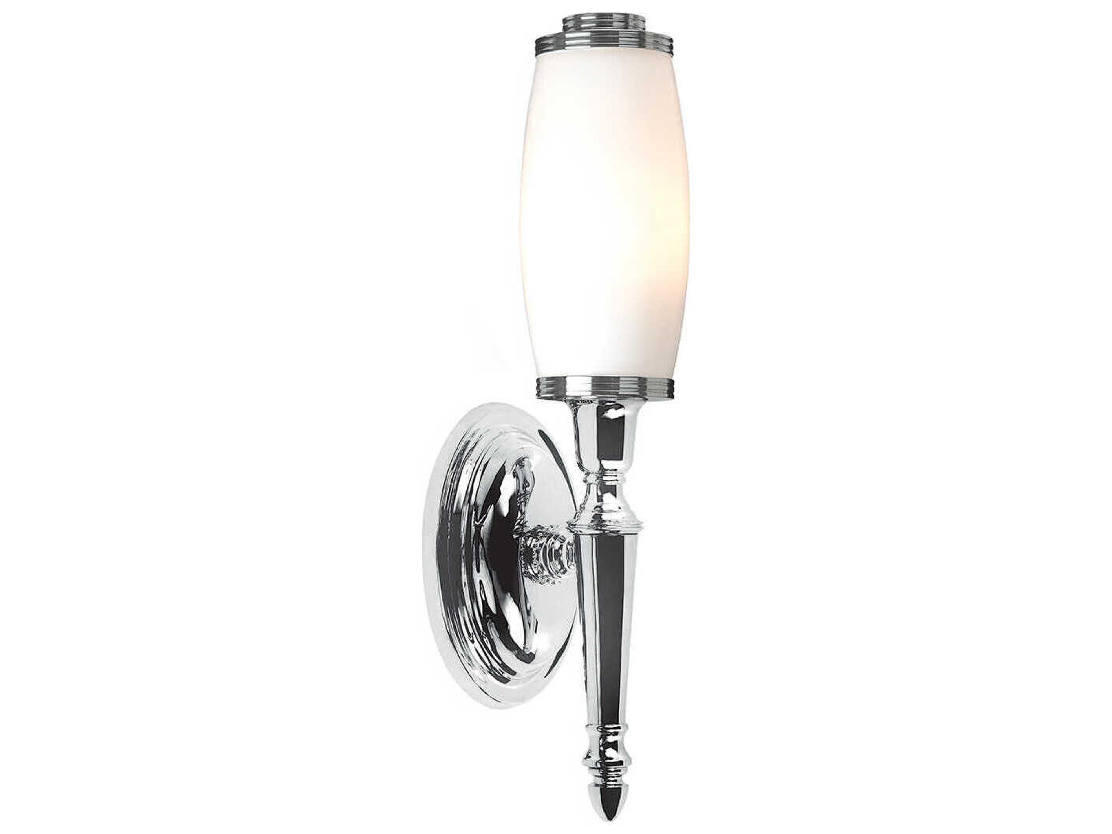 Dryden 1-Light Polished Chrome Glass LED Wall Sconce