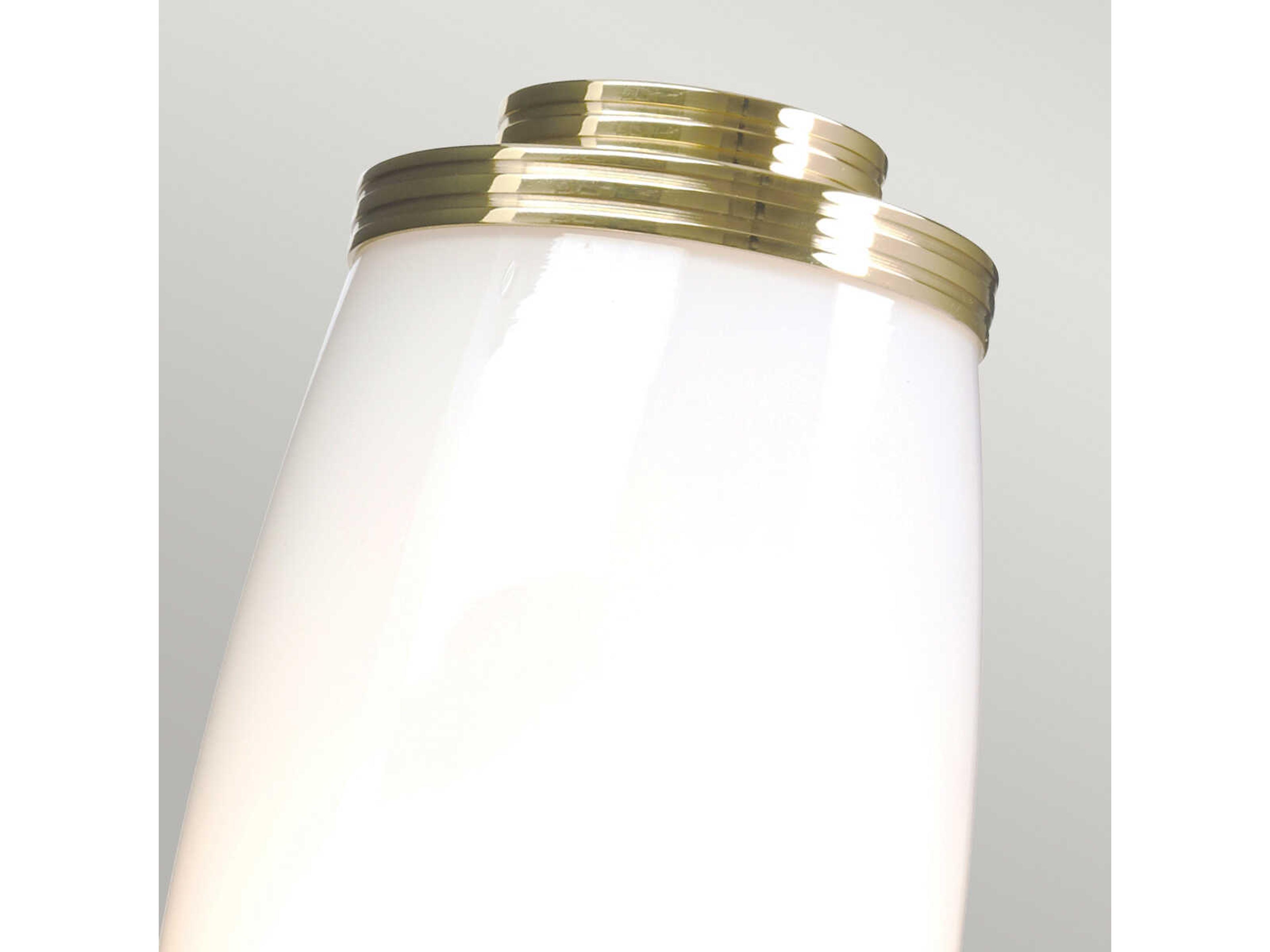 Lucas McKearn Eliot 1-Light Polished Brass Glass LED Wall Sconce