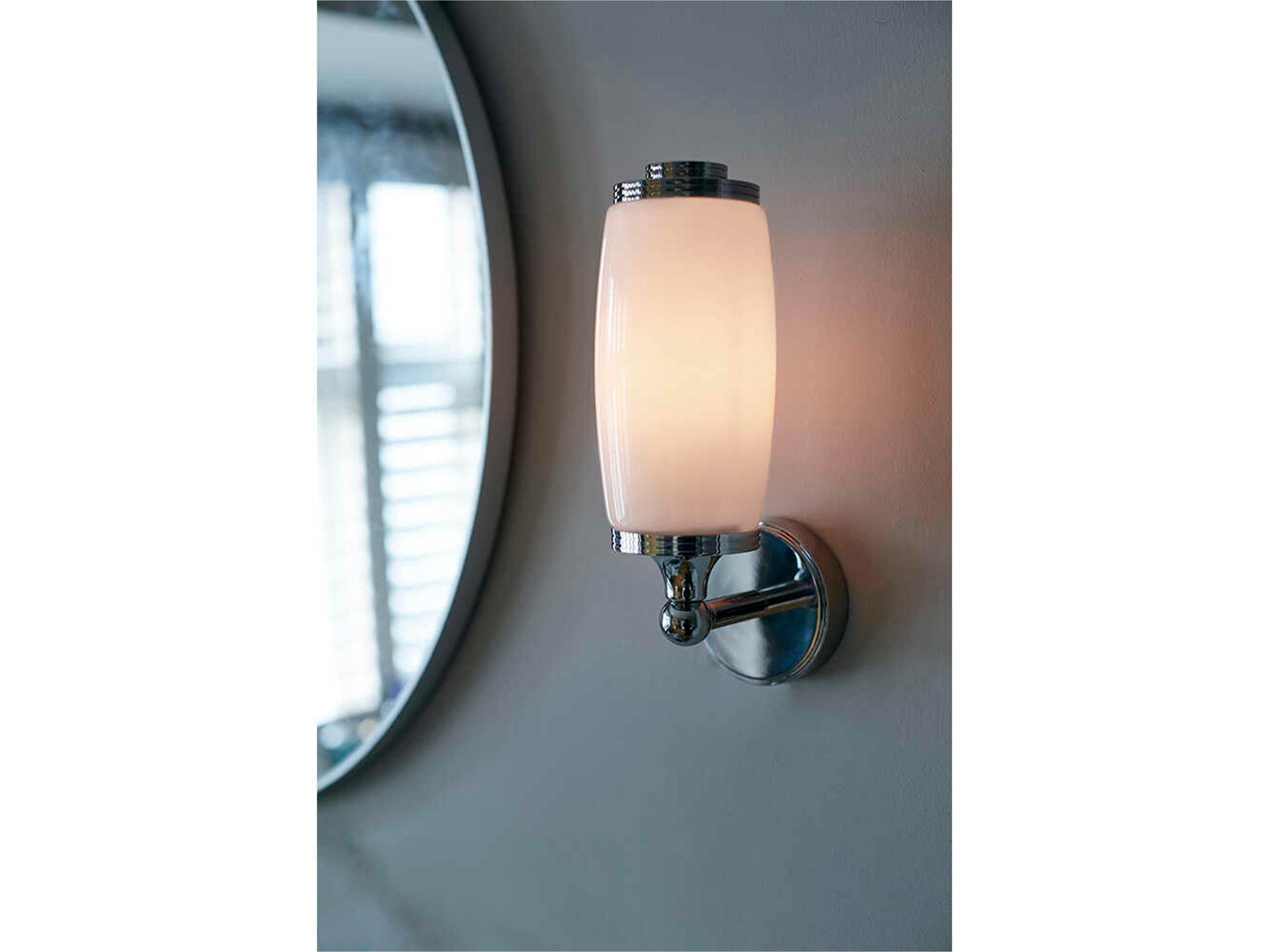 Lucas McKearn Eliot 1-Light Polished Chrome Glass LED Wall Sconce