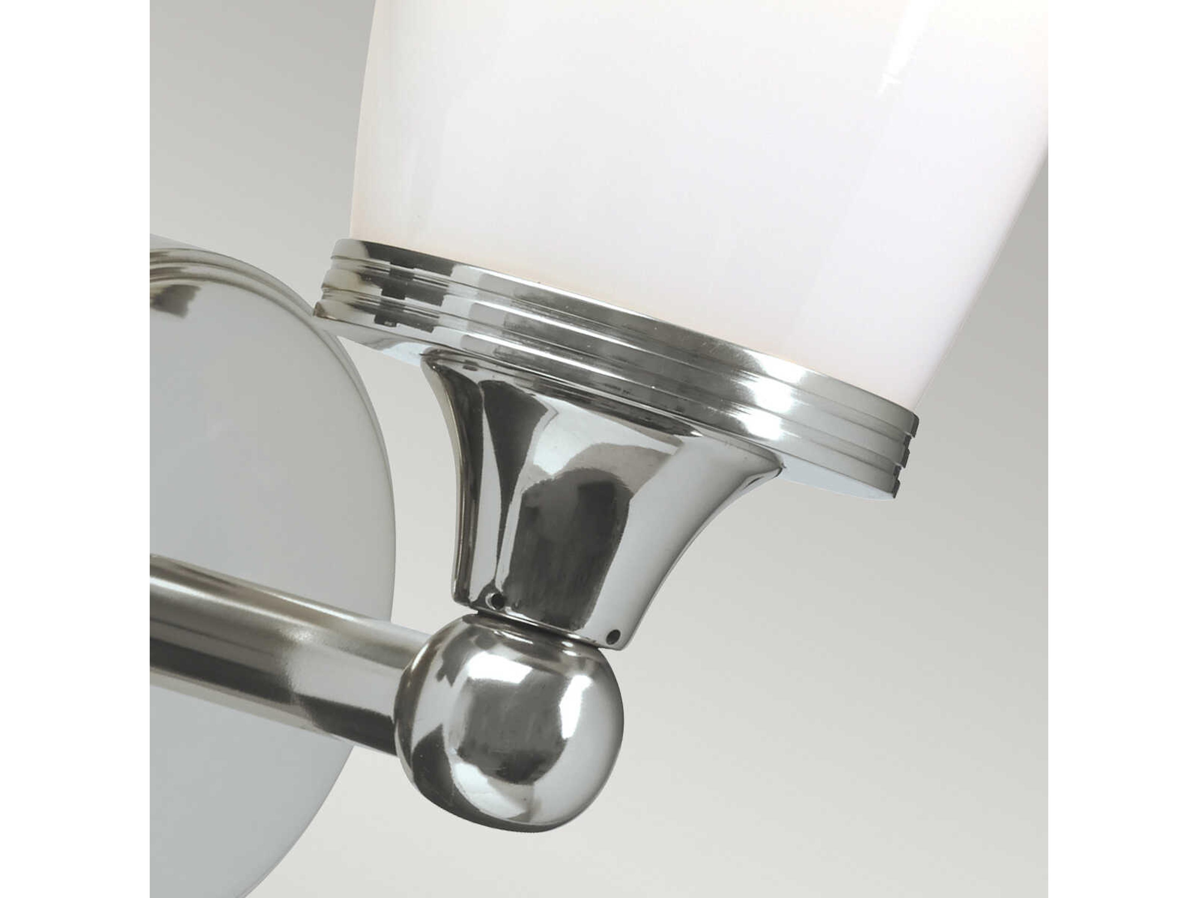 Lucas McKearn Eliot 1-Light Polished Chrome Glass LED Wall Sconce