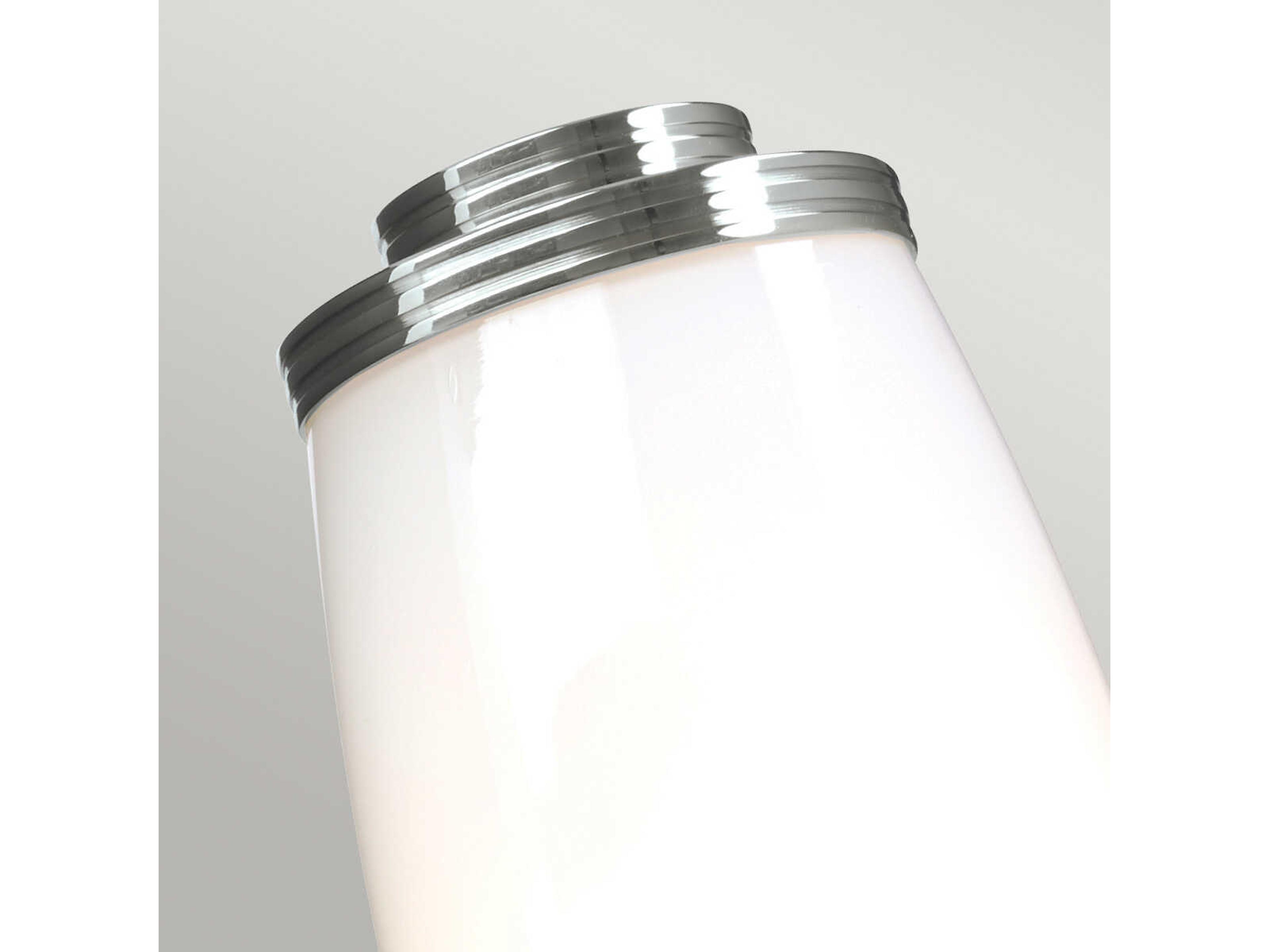 Lucas McKearn Eliot 1-Light Polished Chrome Glass LED Wall Sconce