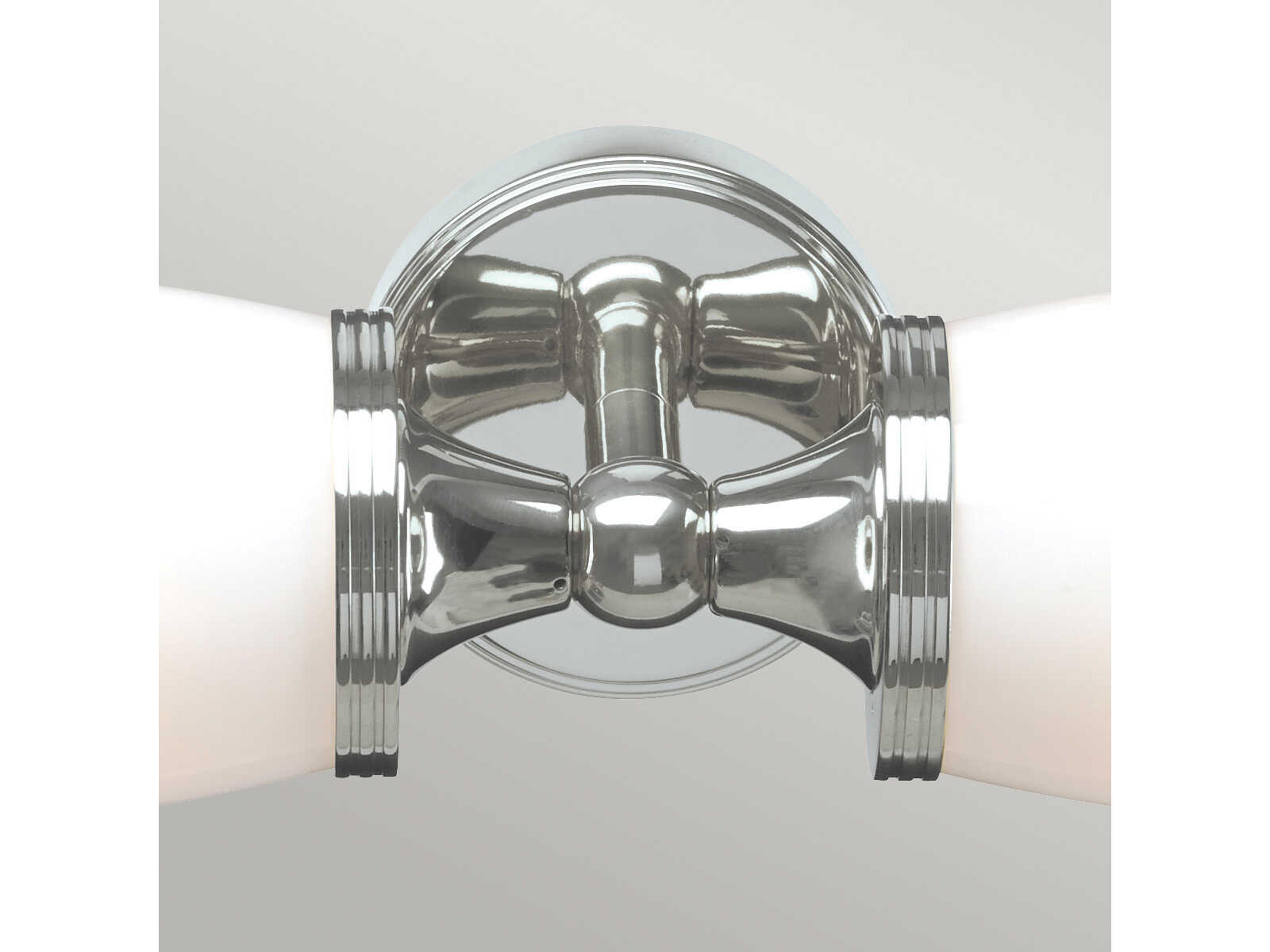 Lucas McKearn Eliot 2-Light Polished Chrome Glass LED Vanity Light