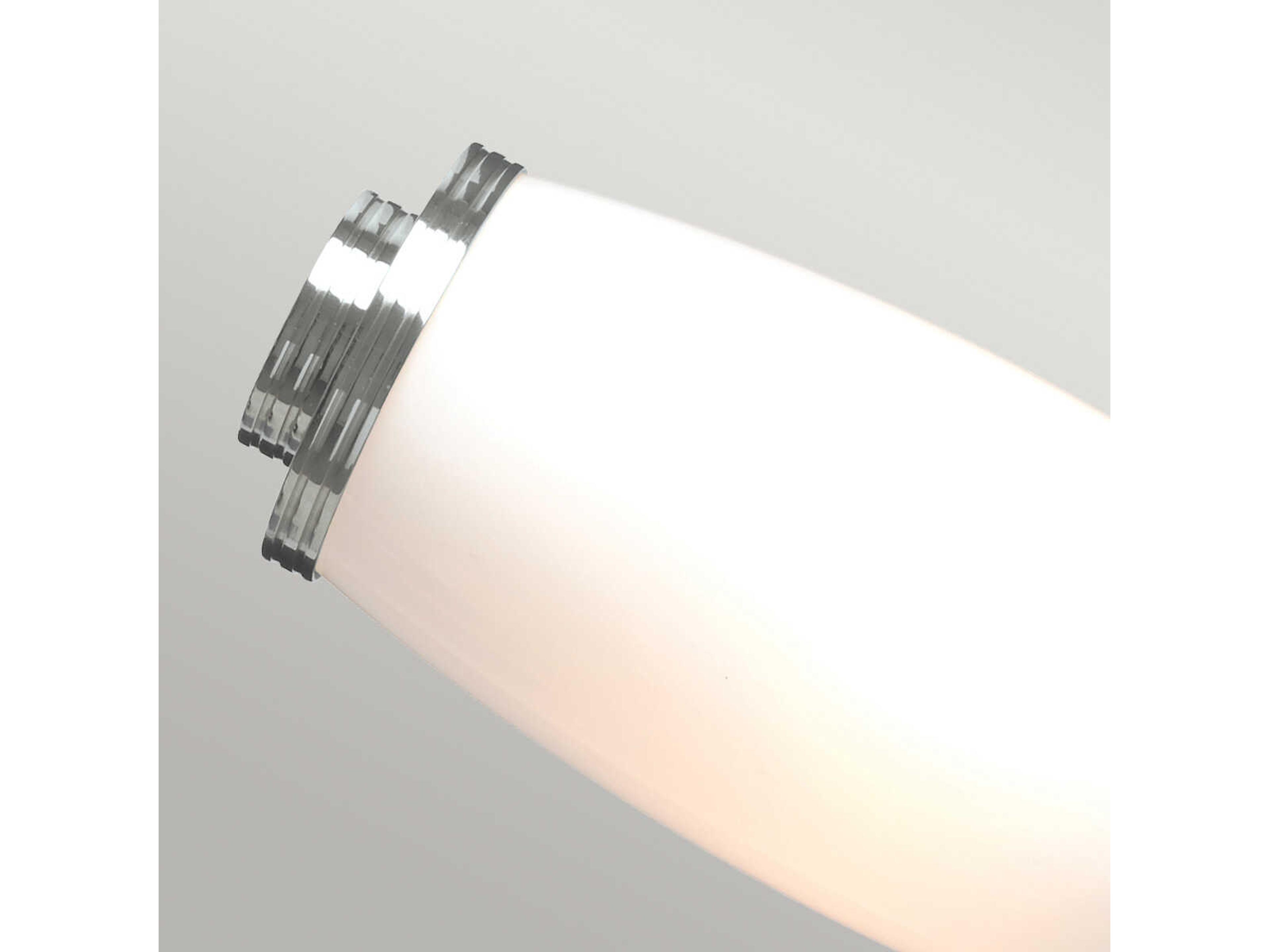 Lucas McKearn Eliot 2-Light Polished Chrome Glass LED Vanity Light