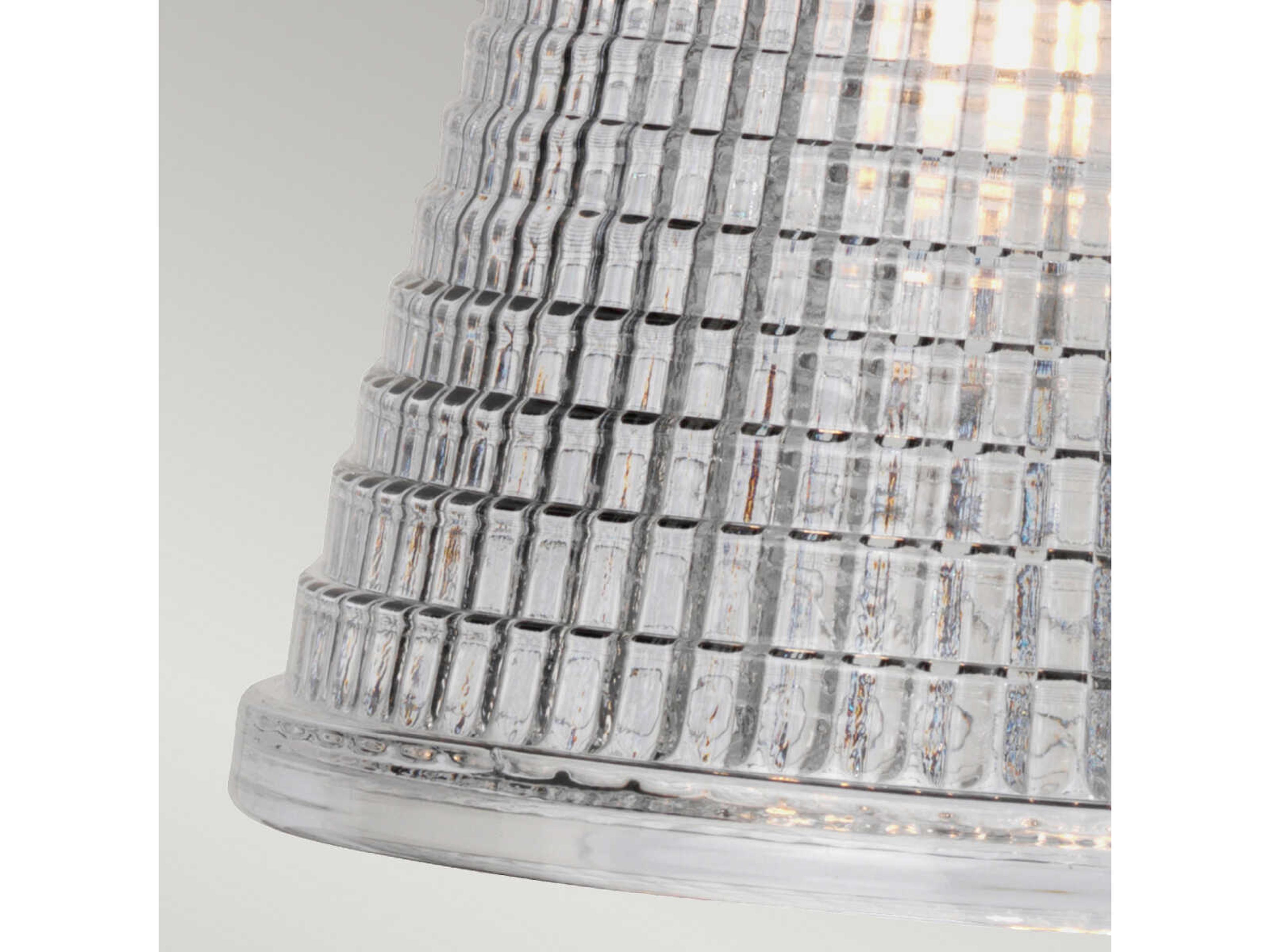 Lucas McKearn 1-Light Polished Chrome Glass Wall Sconce