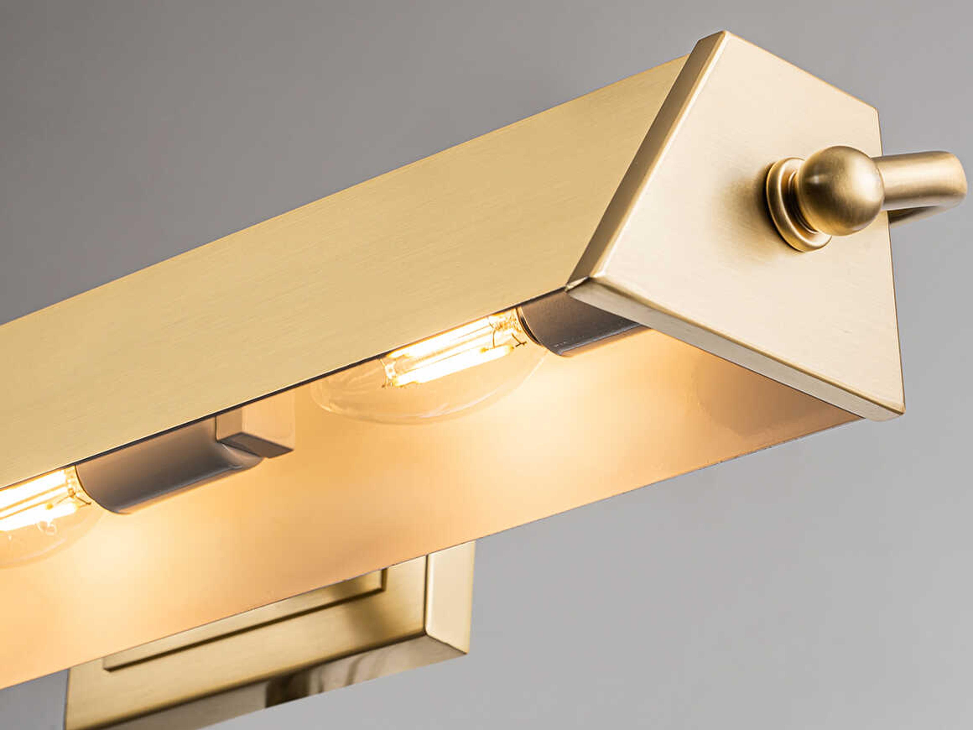 Lucas McKearn Cade 4-Light Brushed Brass Picture Light
