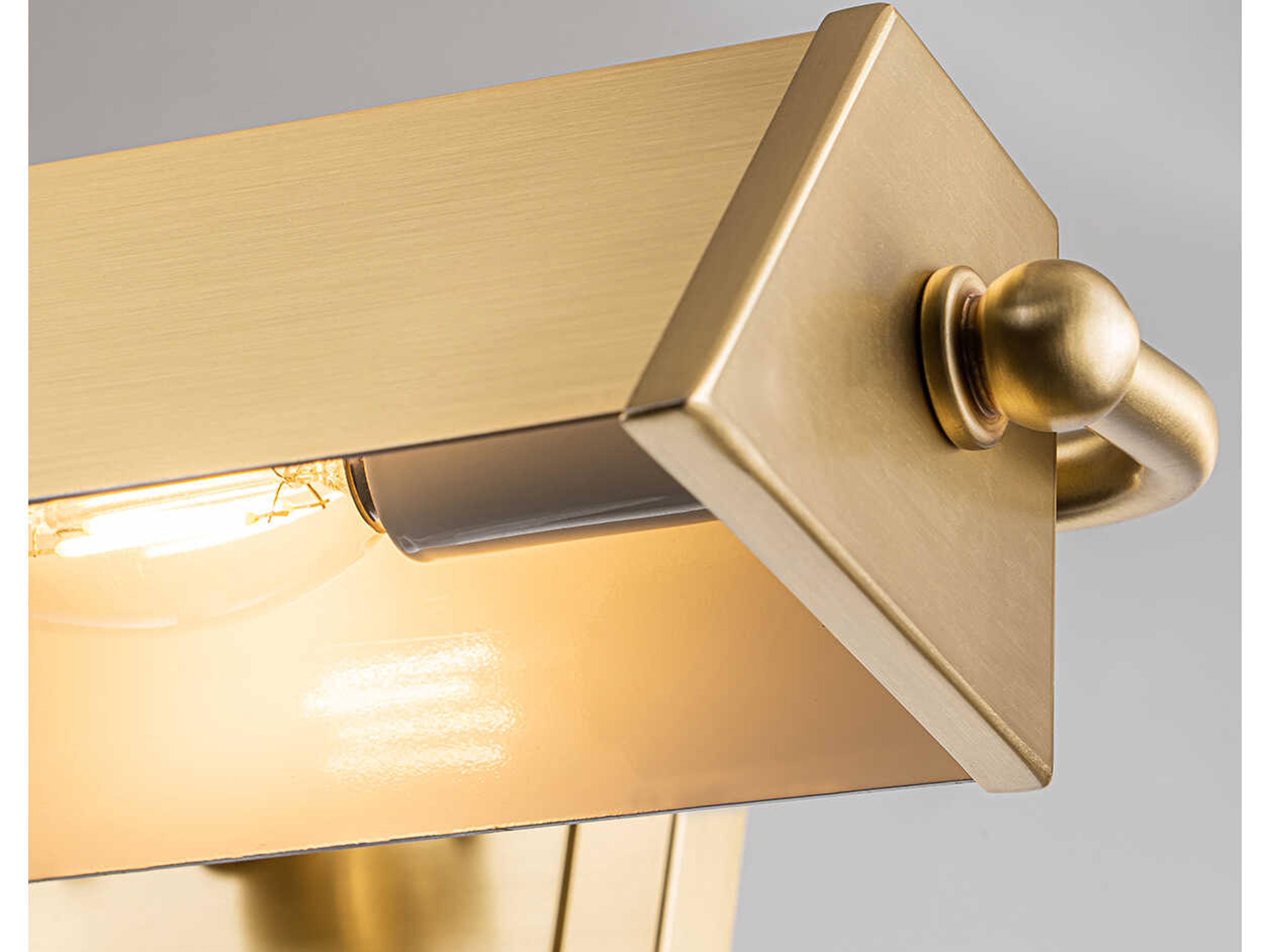 Lucas McKearn Cade 2-Light Brushed Brass Picture Light