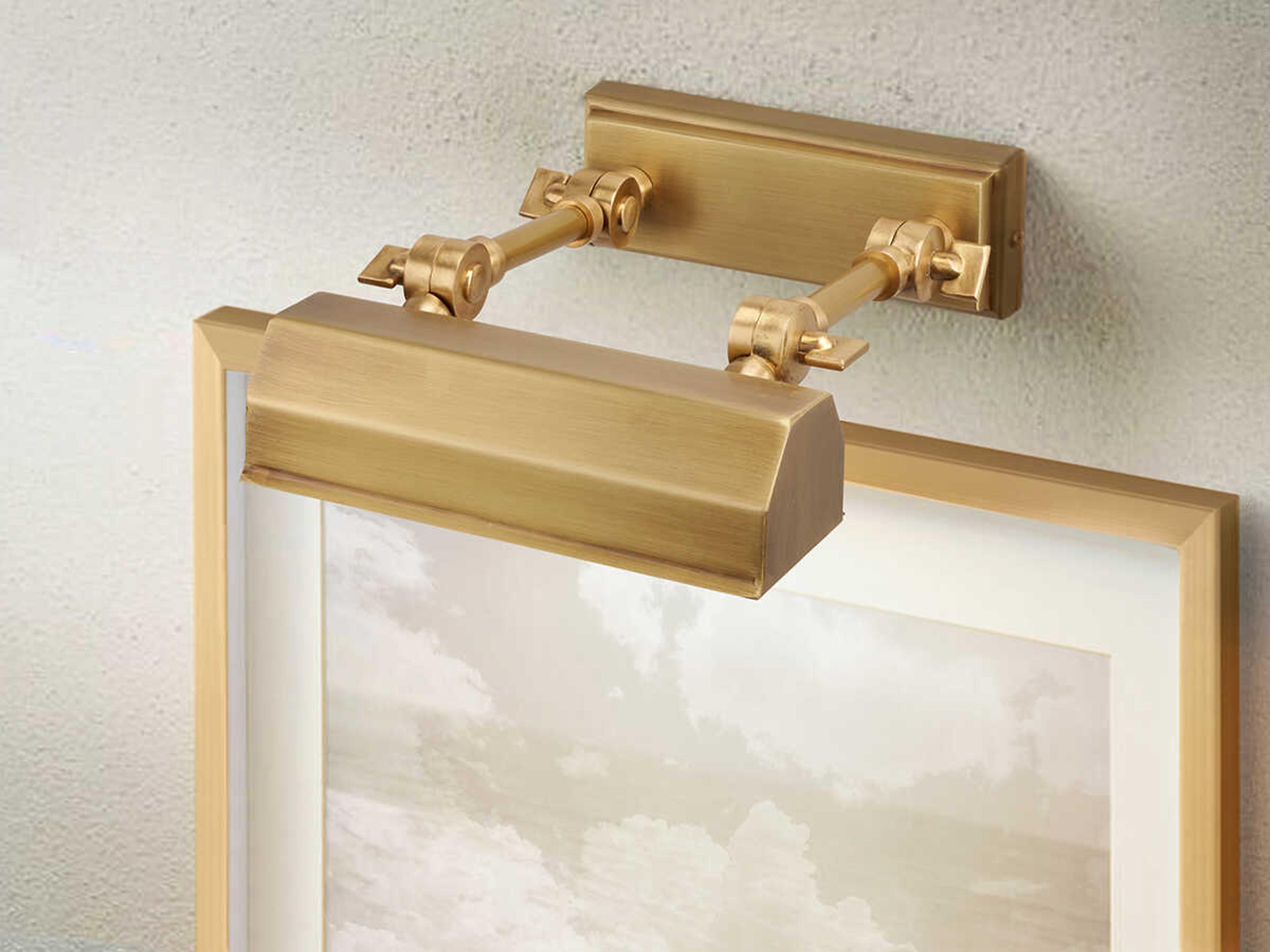 Lucas McKearn Chawton 1-Light Aged Brass Traditional Picture Light