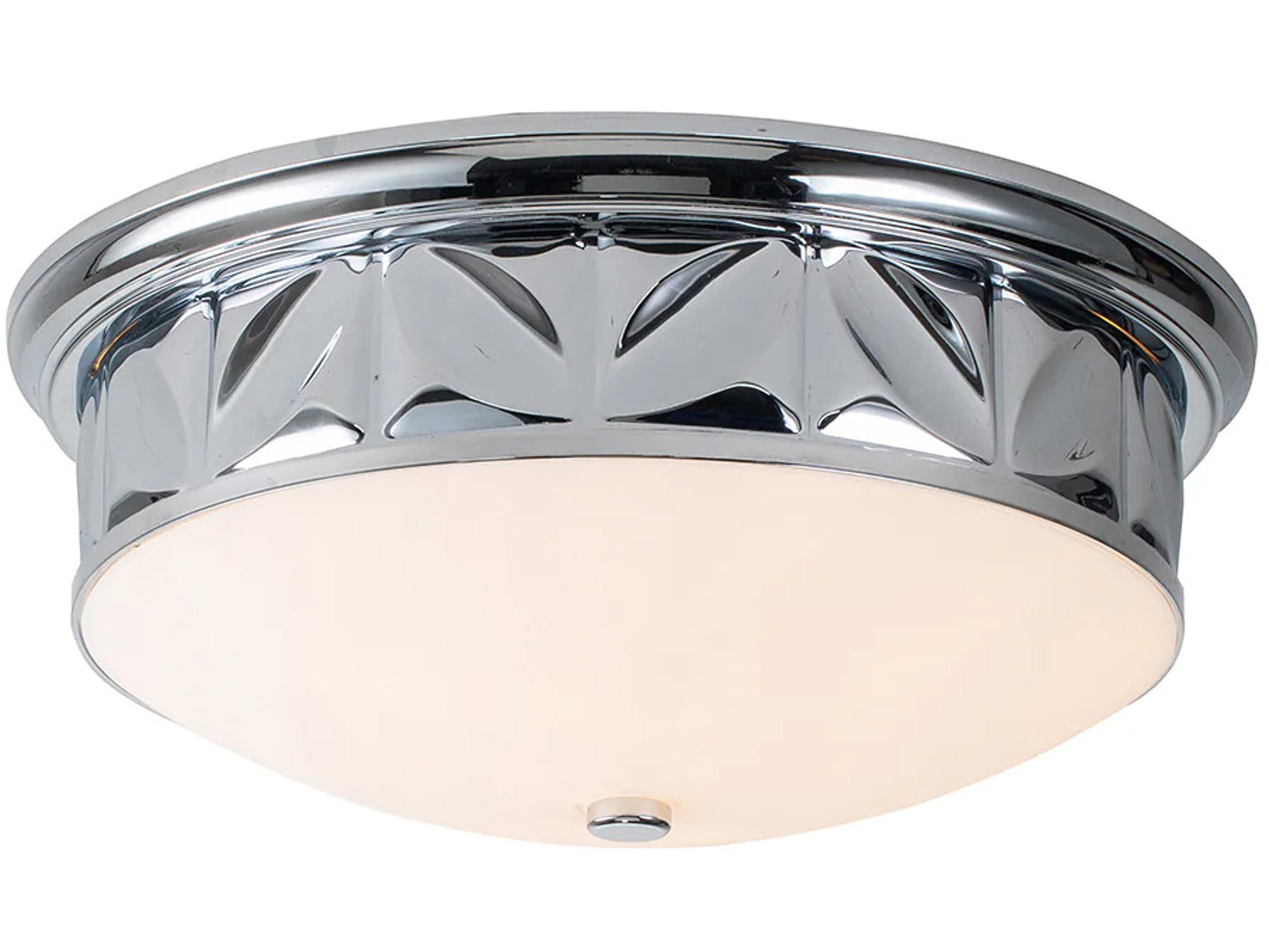Epsilon 3-Light Polished Chrome Flush Mount